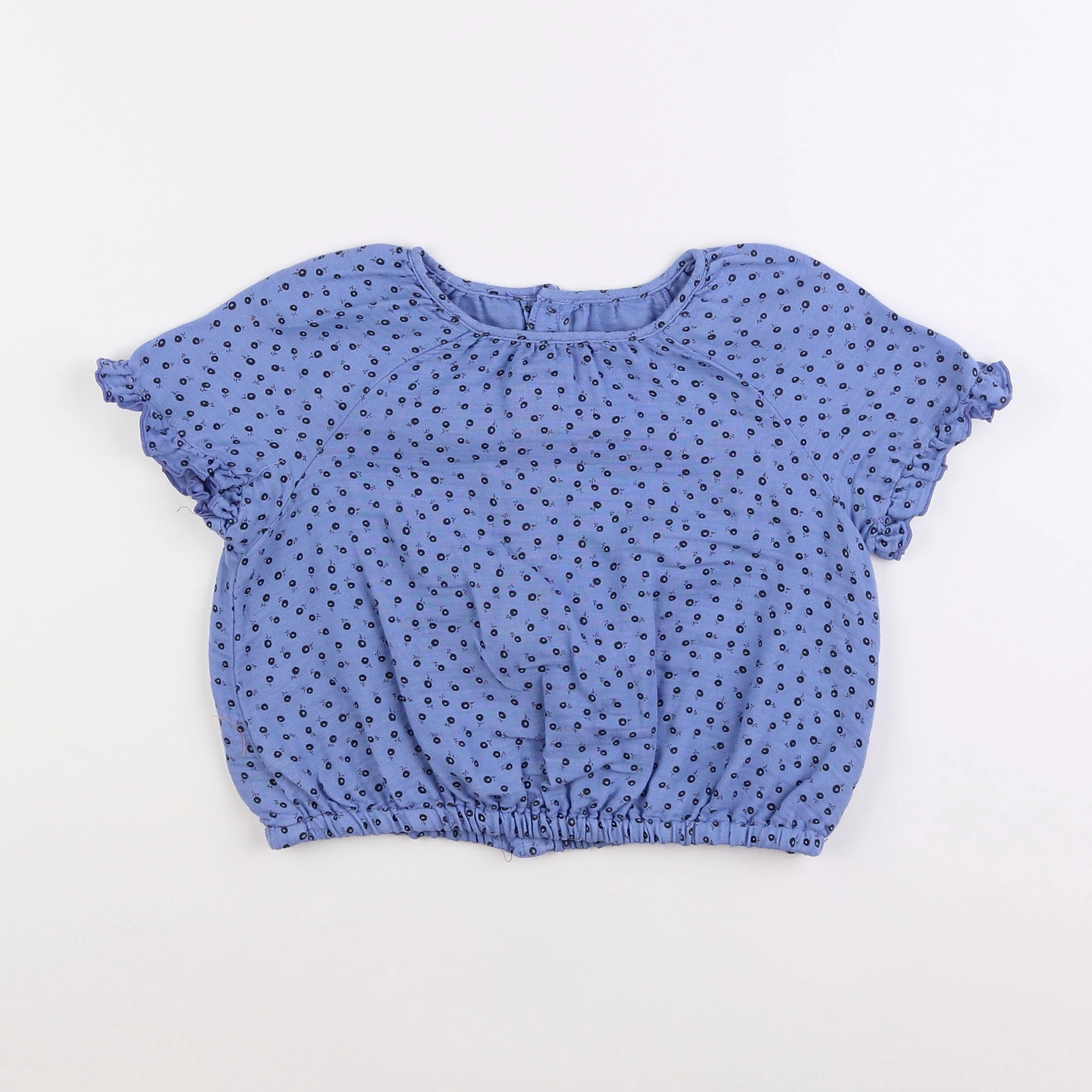 Zara - blouse bleu - 3/4 ans