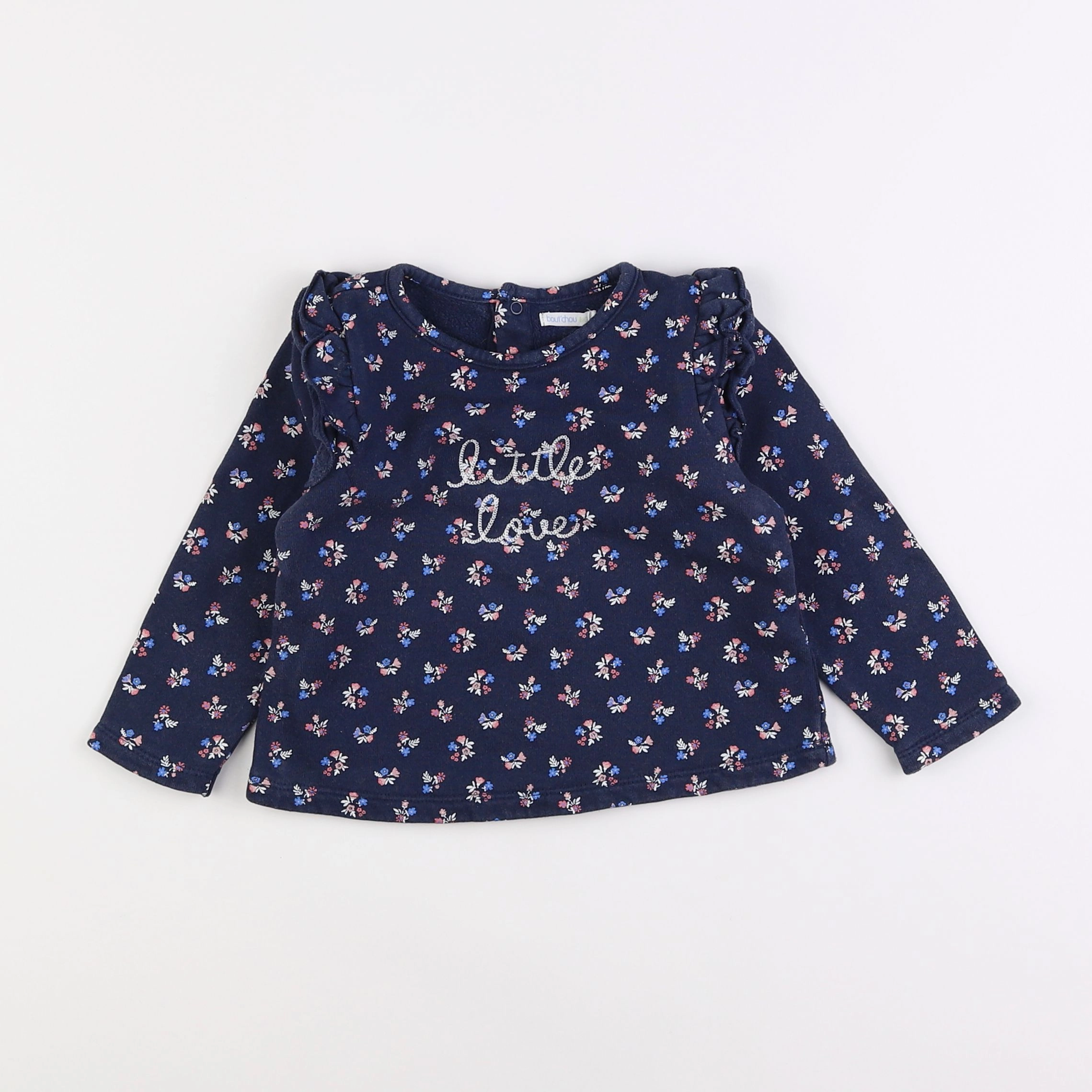 Boutchou - sweat bleu - 2 ans