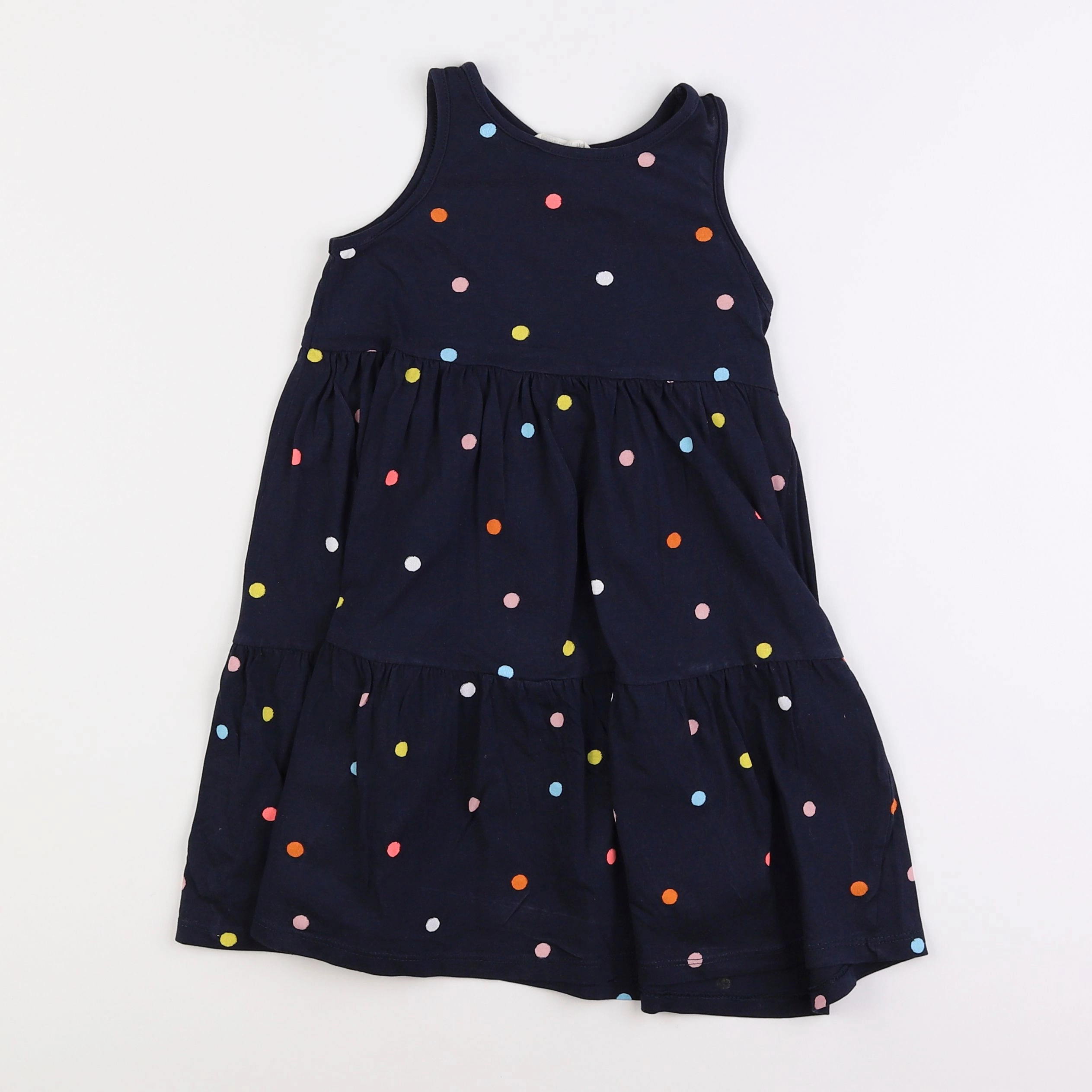 H&M - robe bleu - 2/4 ans