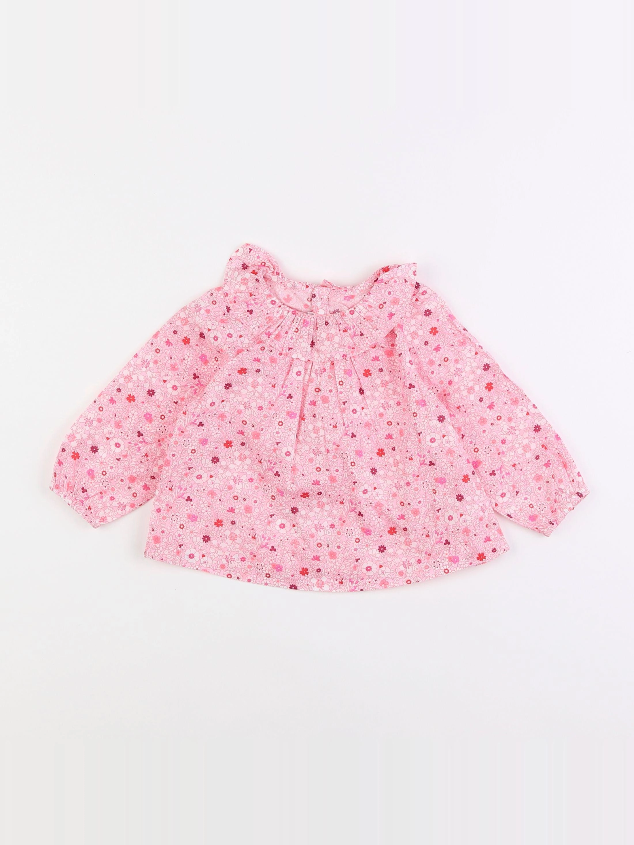 Jacadi - blouse liberty rose - 12 mois