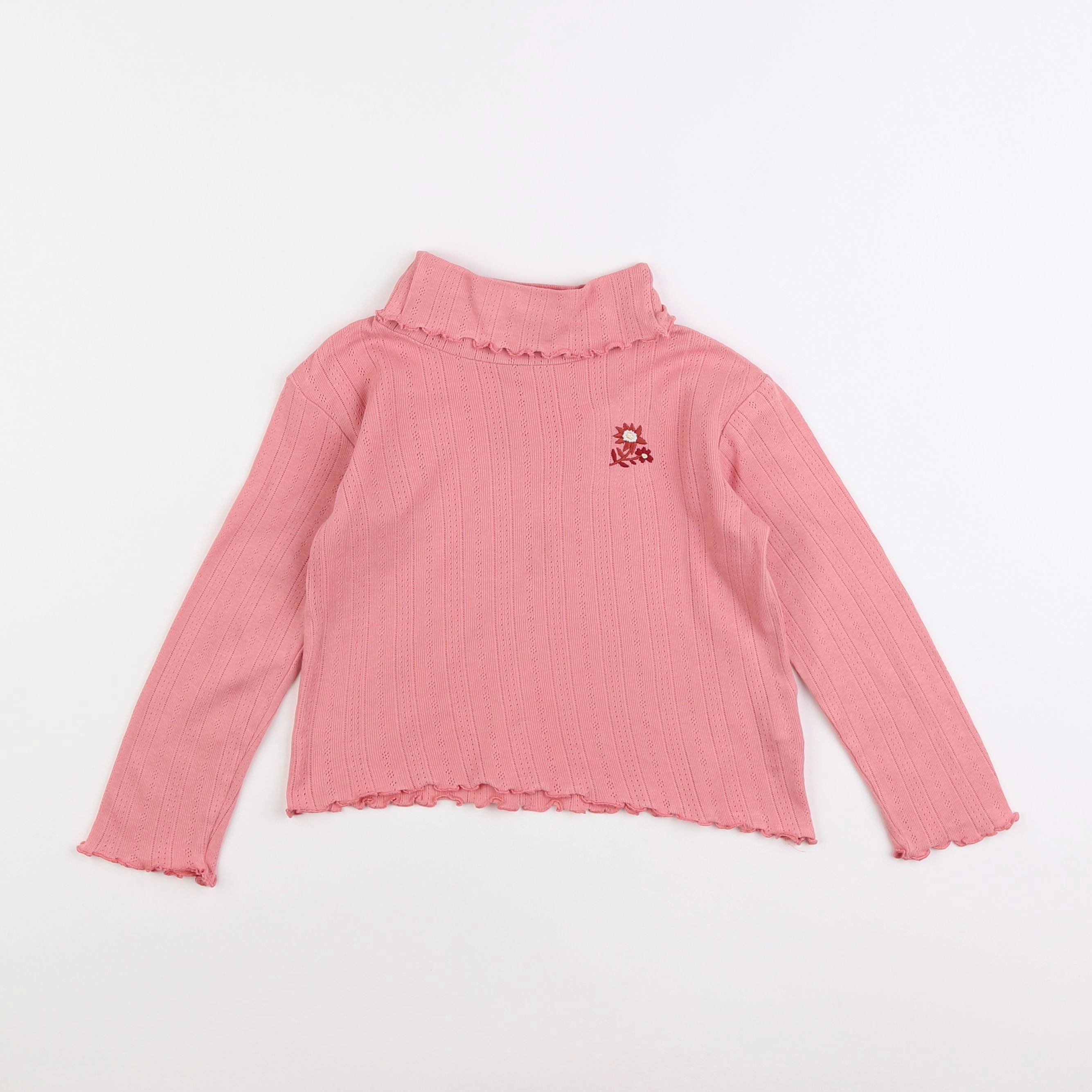 Tape à l'oeil - sous-pull rose - 4 ans