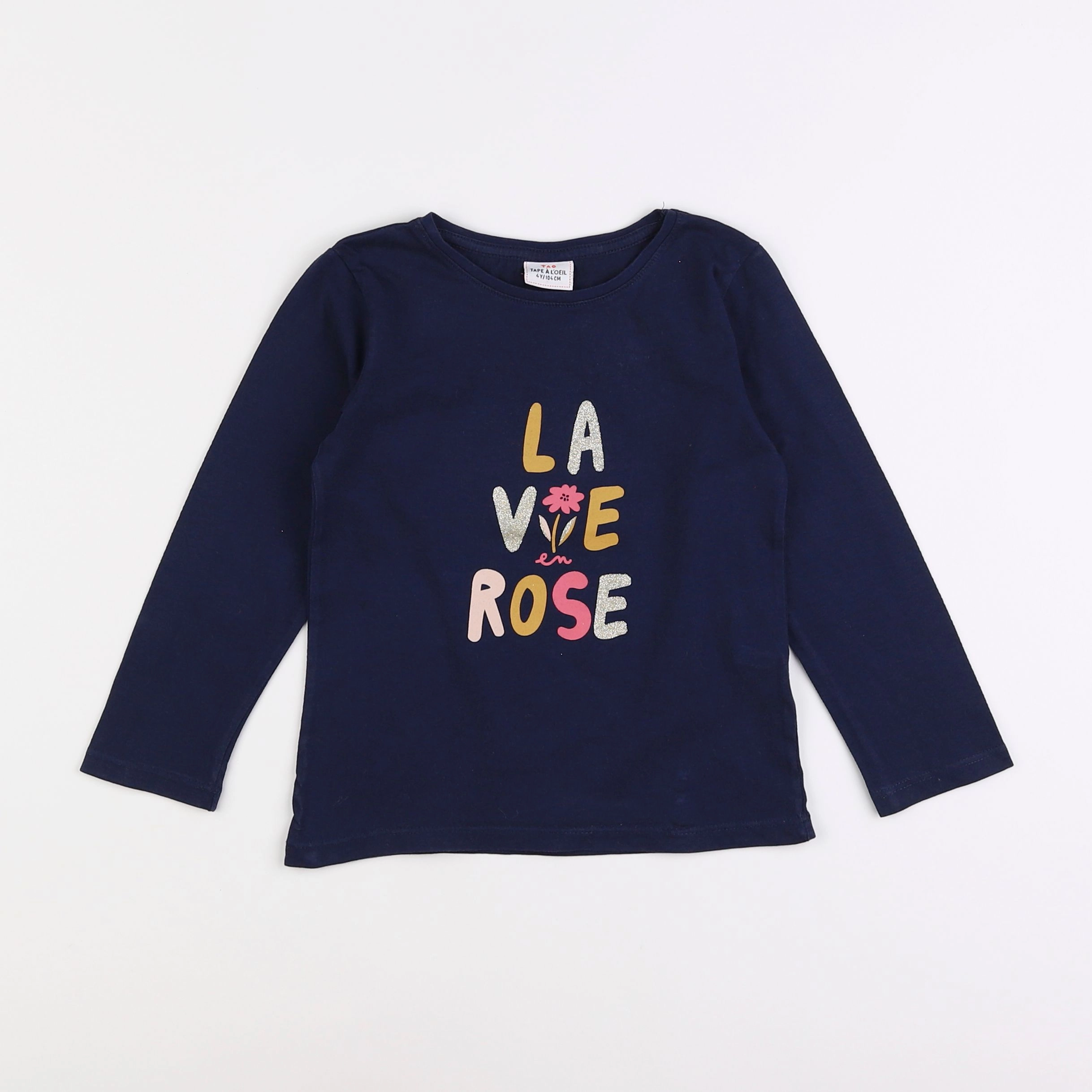 Tape à l'oeil - tee-shirt bleu - 4 ans