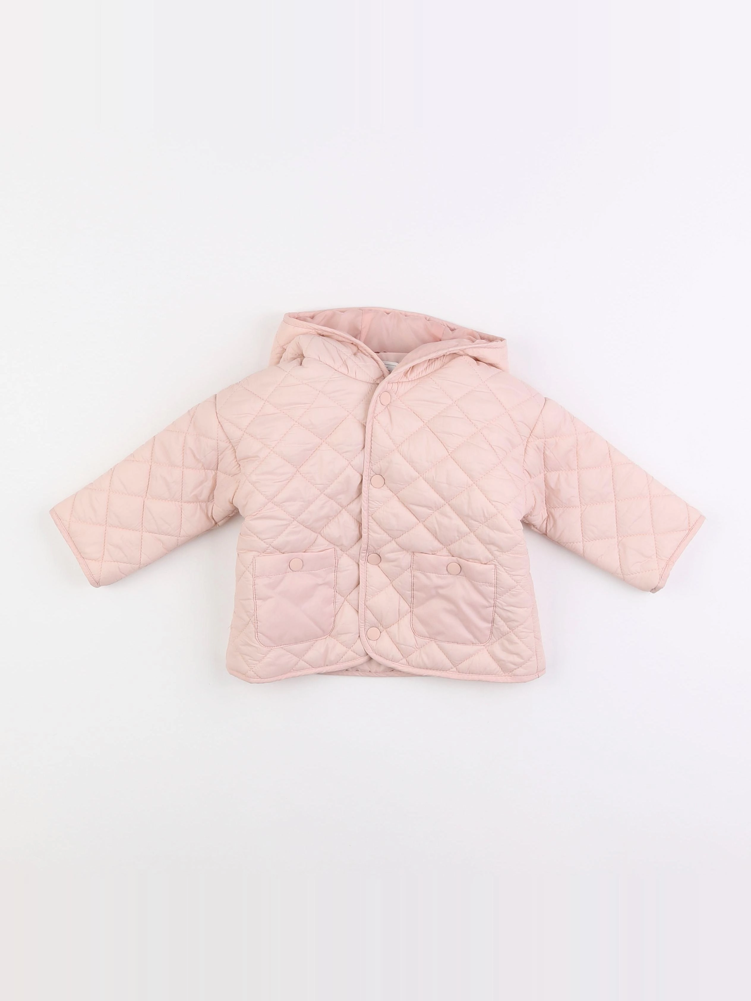 Vertbaudet - doudoune rose - 9 mois