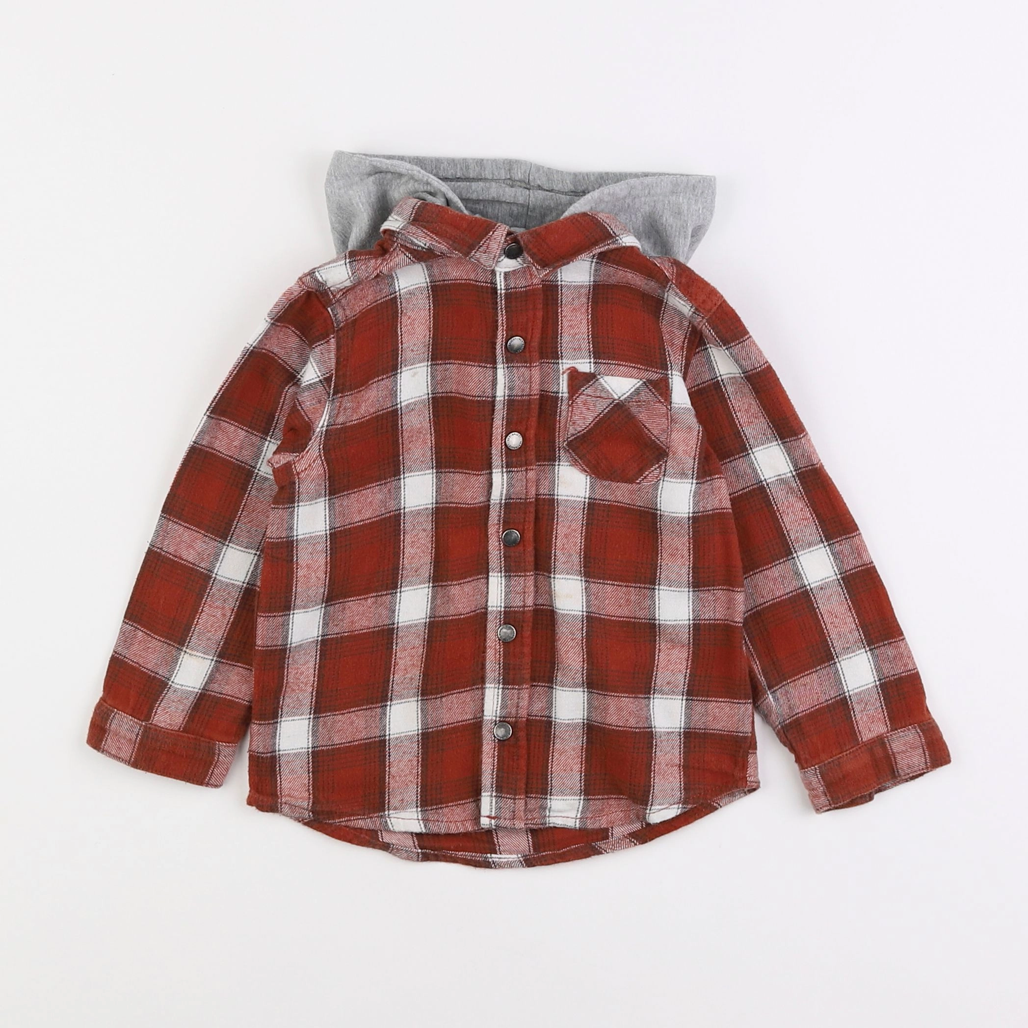 Vertbaudet - chemise rouge - 2 ans