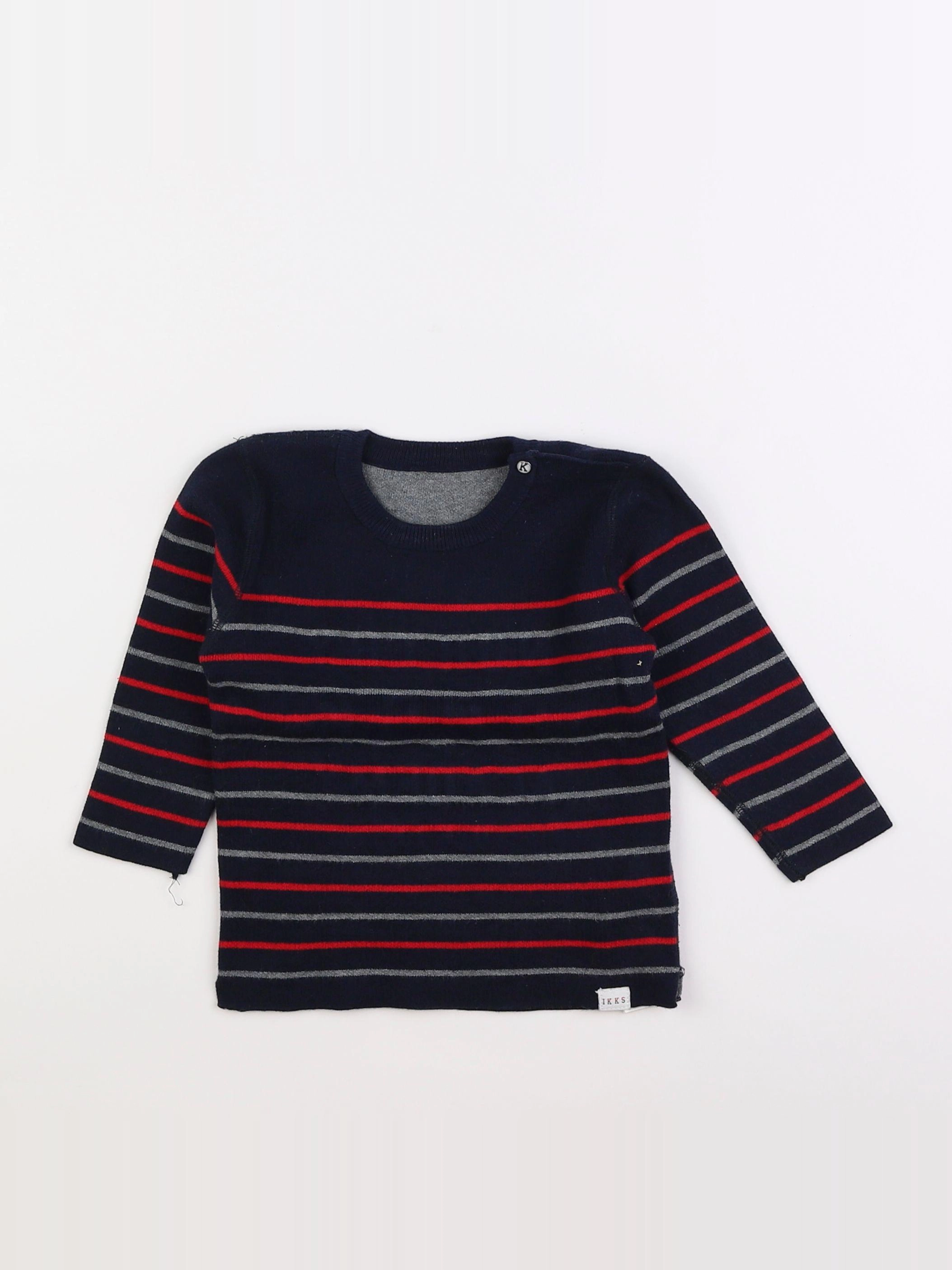 IKKS - pull bleu - 18 mois