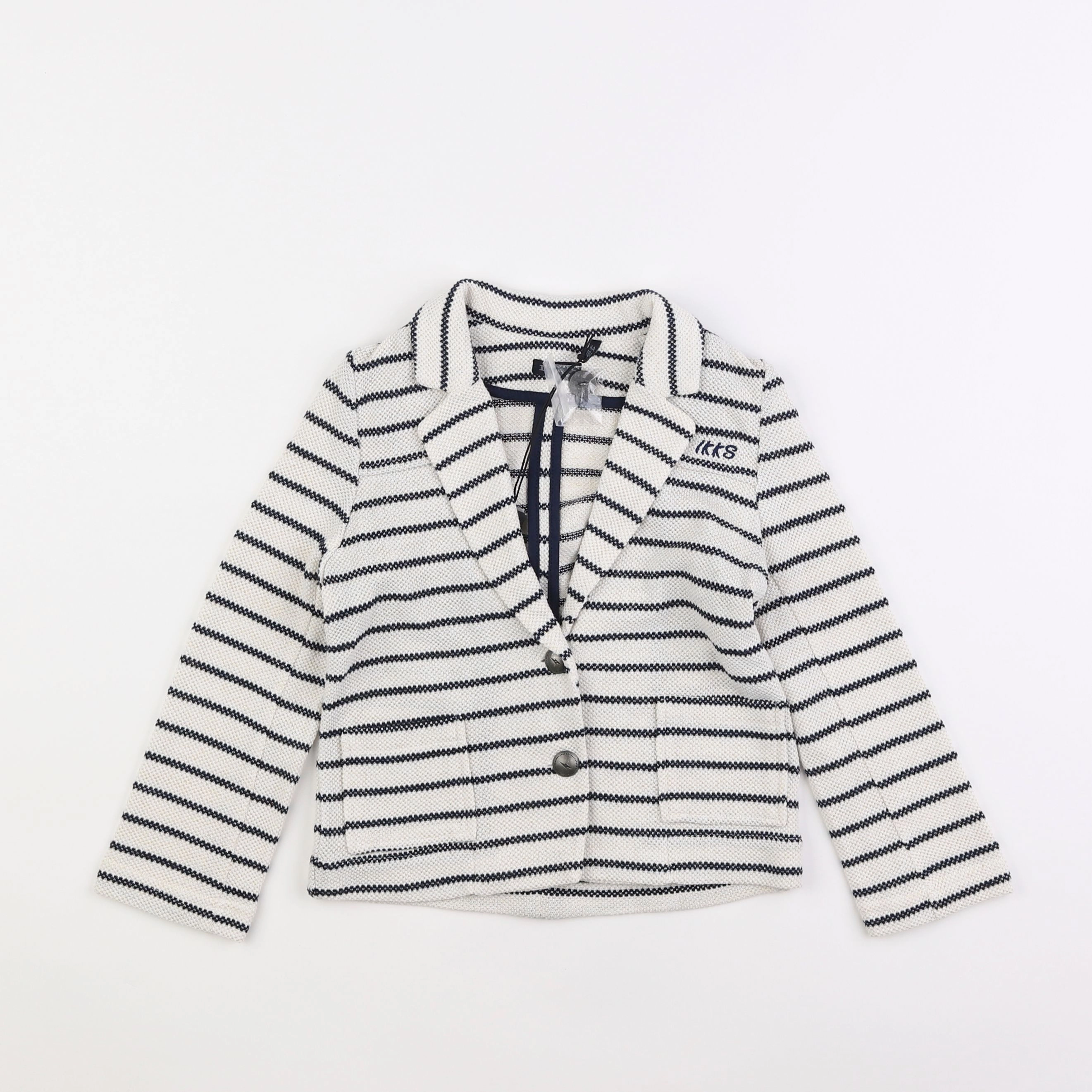 IKKS - veste blanc, bleu - 4 ans