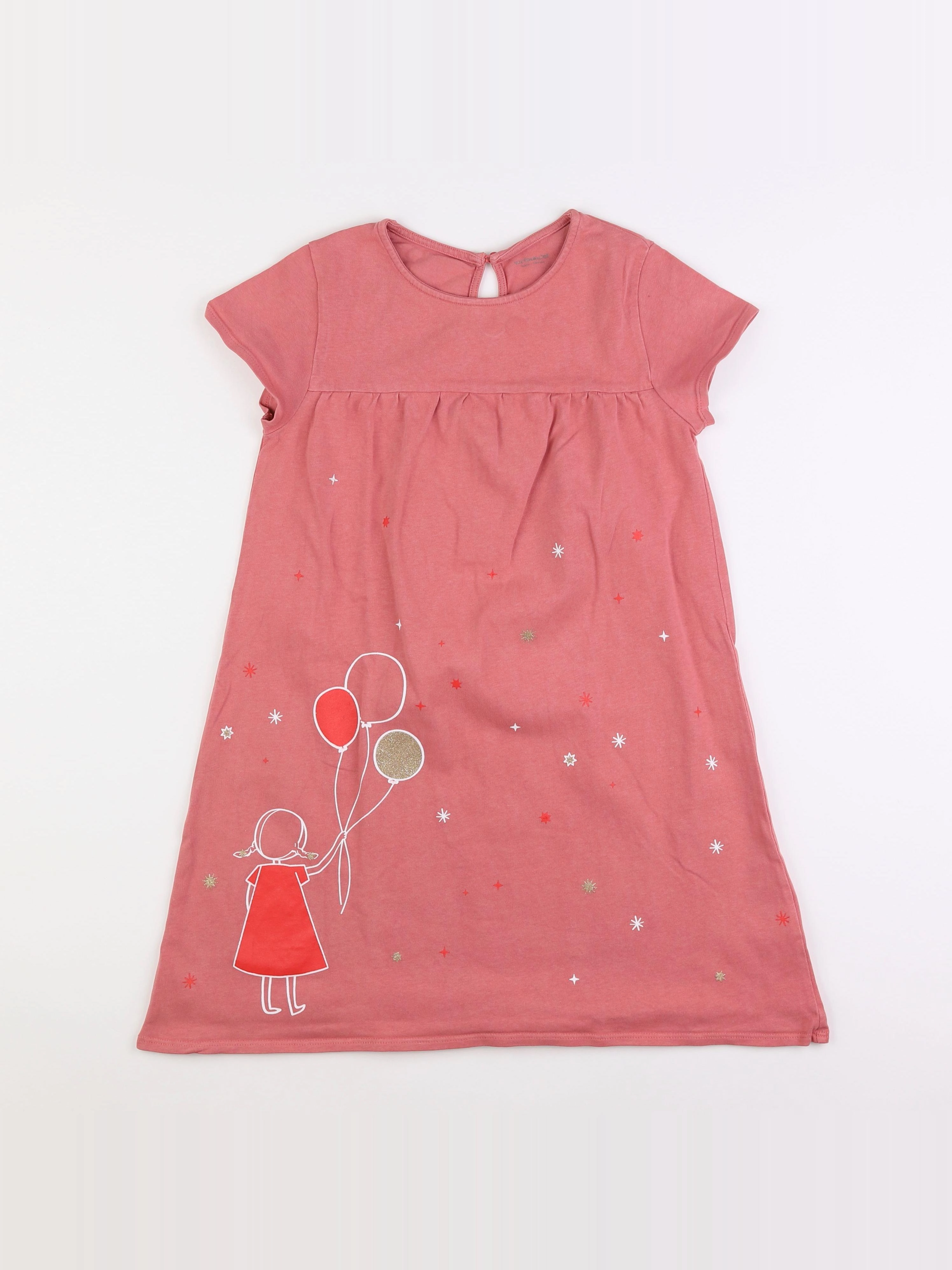 Vertbaudet - robe rose - 10 ans