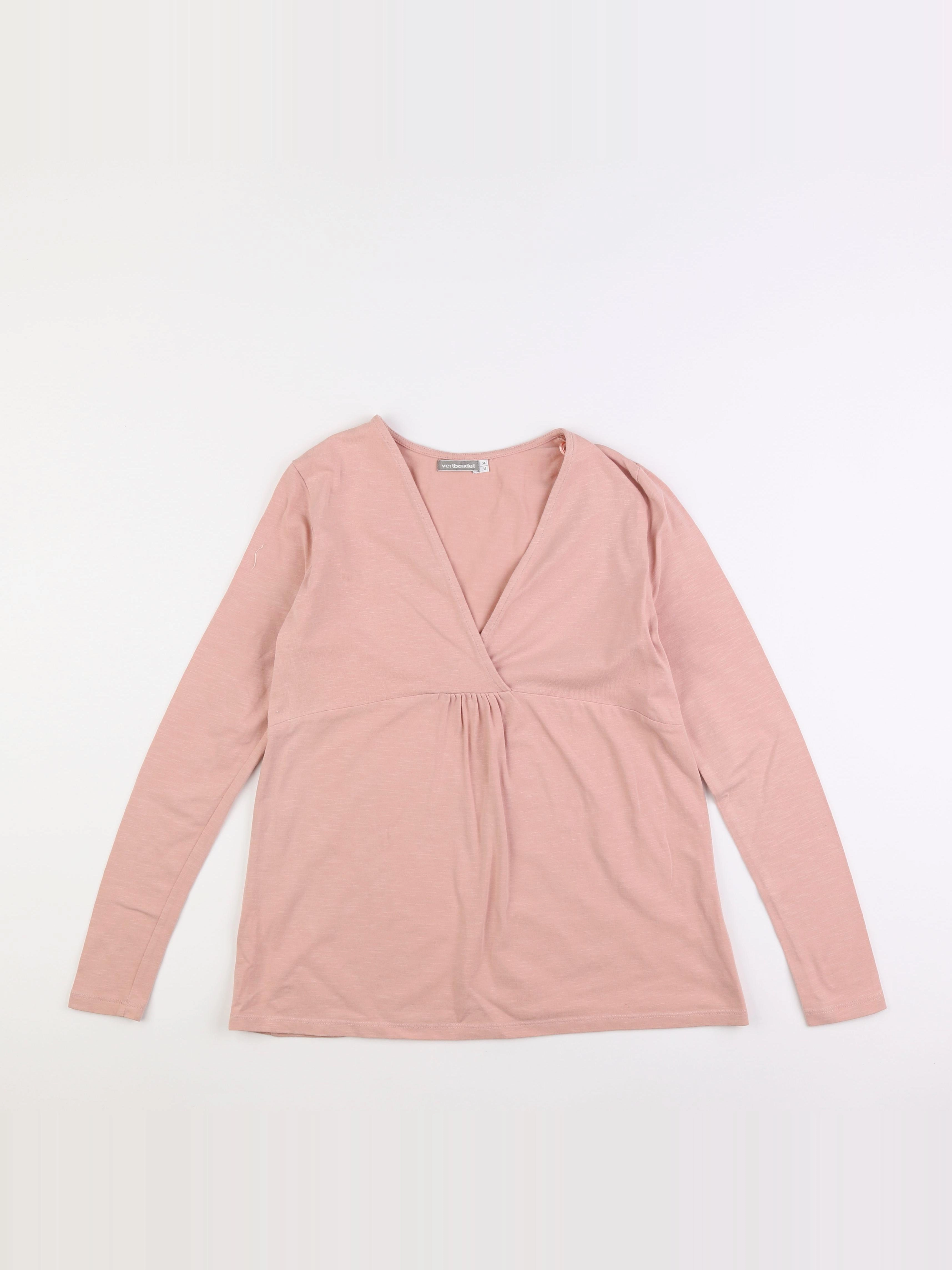 Vertbaudet - tee-shirt grossesse rose - 34 à 36