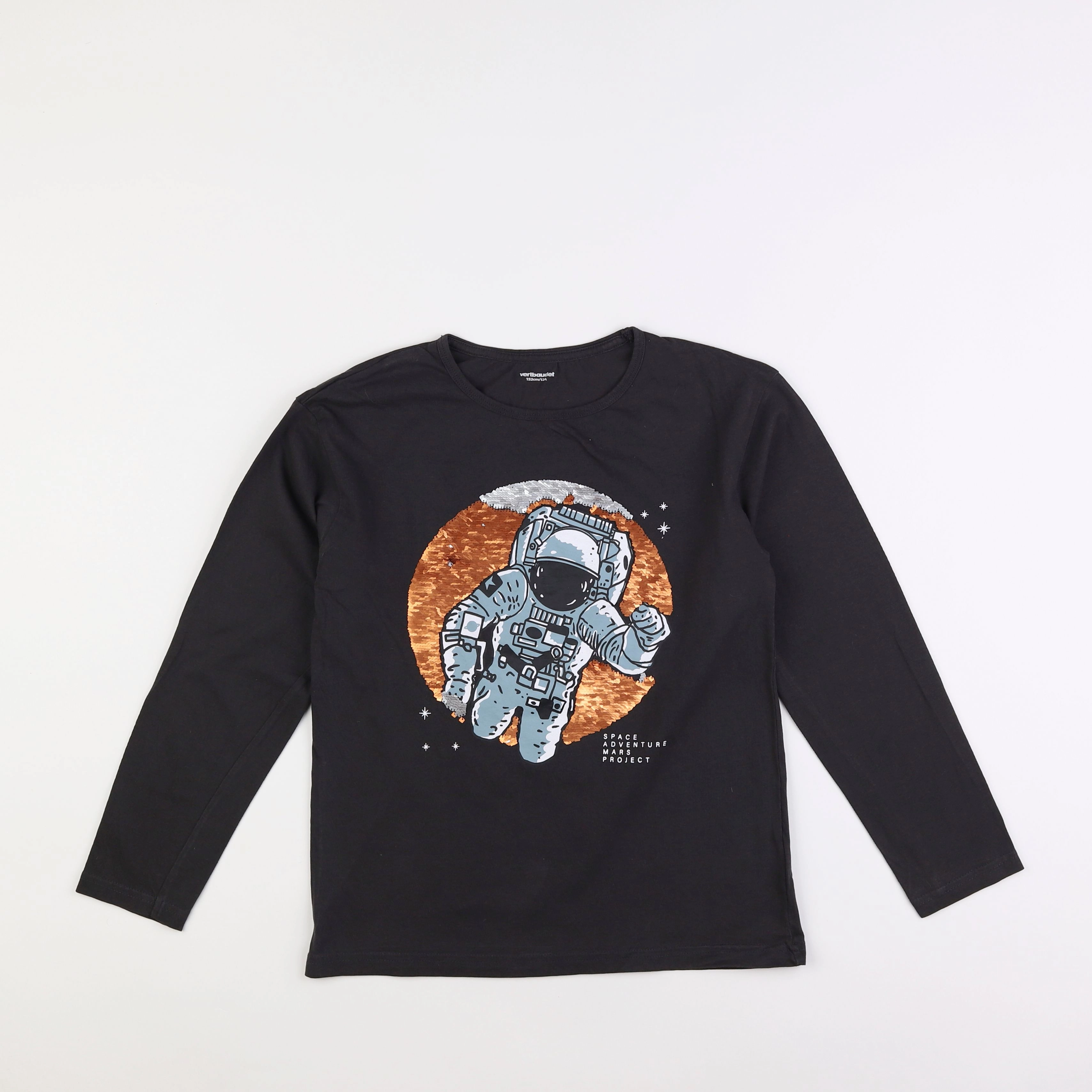 Vertbaudet - tee-shirt gris - 12 ans