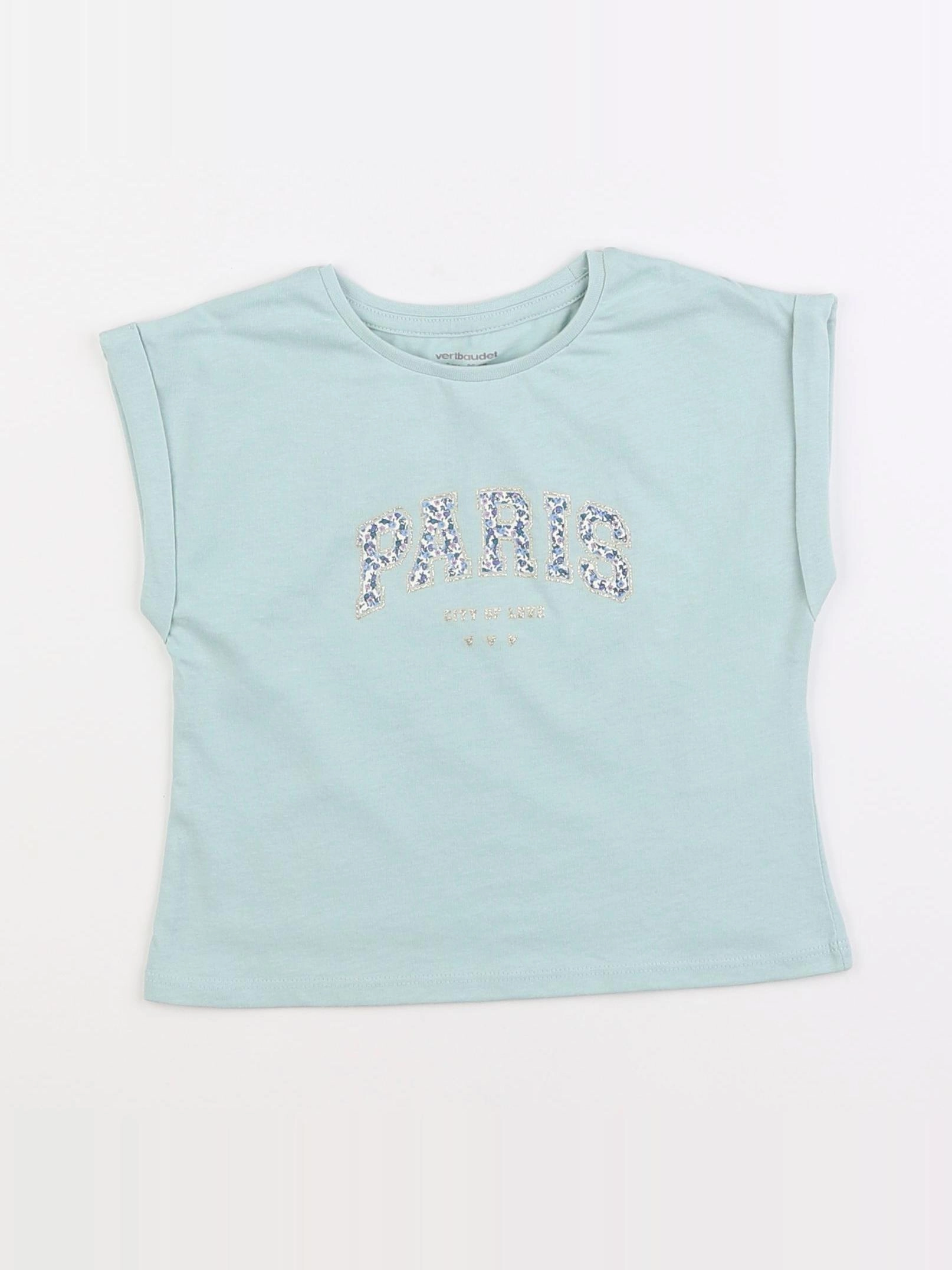 Vertbaudet - tee-shirt vert - 2 ans