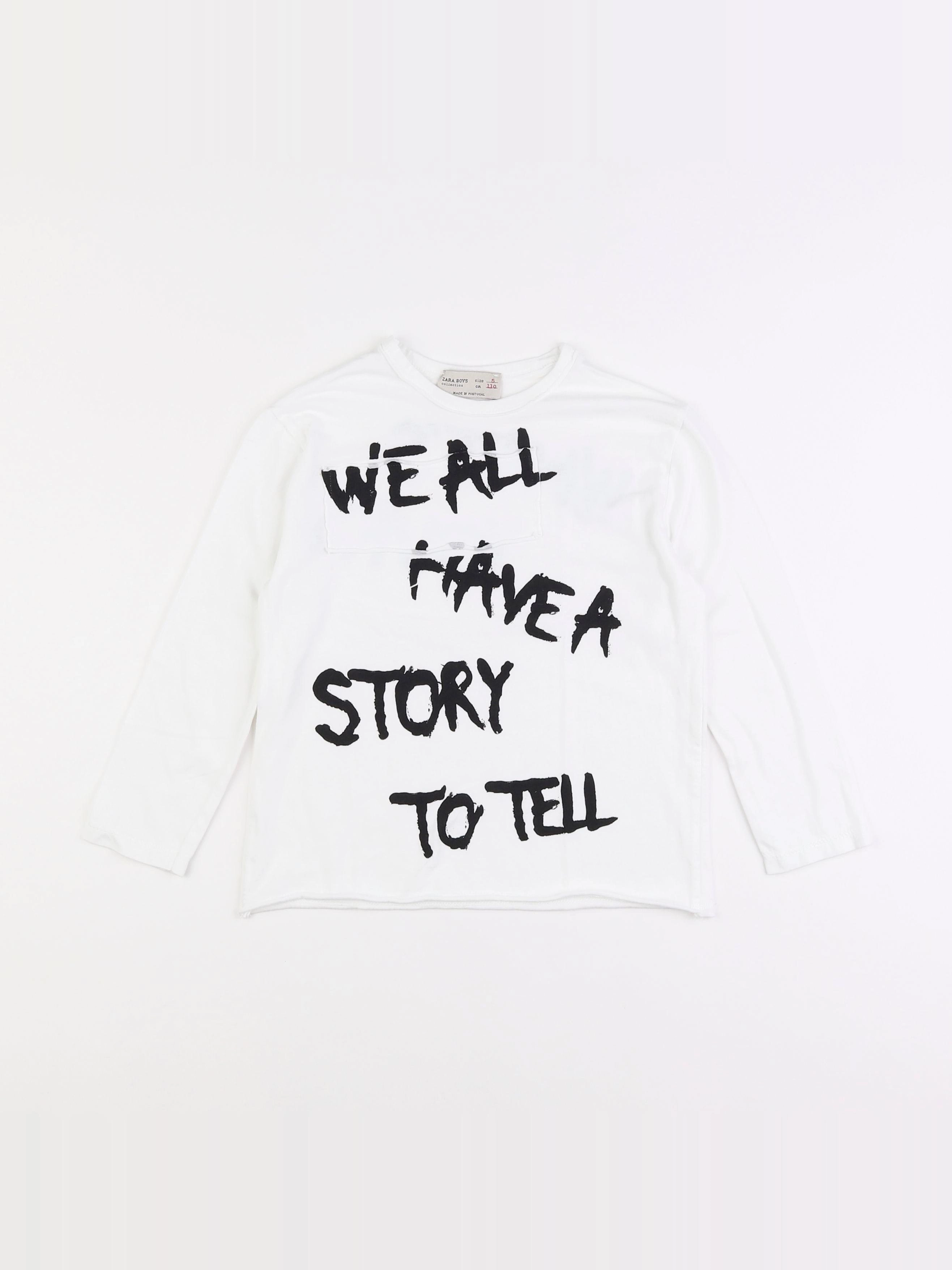 Zara - tee-shirt blanc - 5 ans