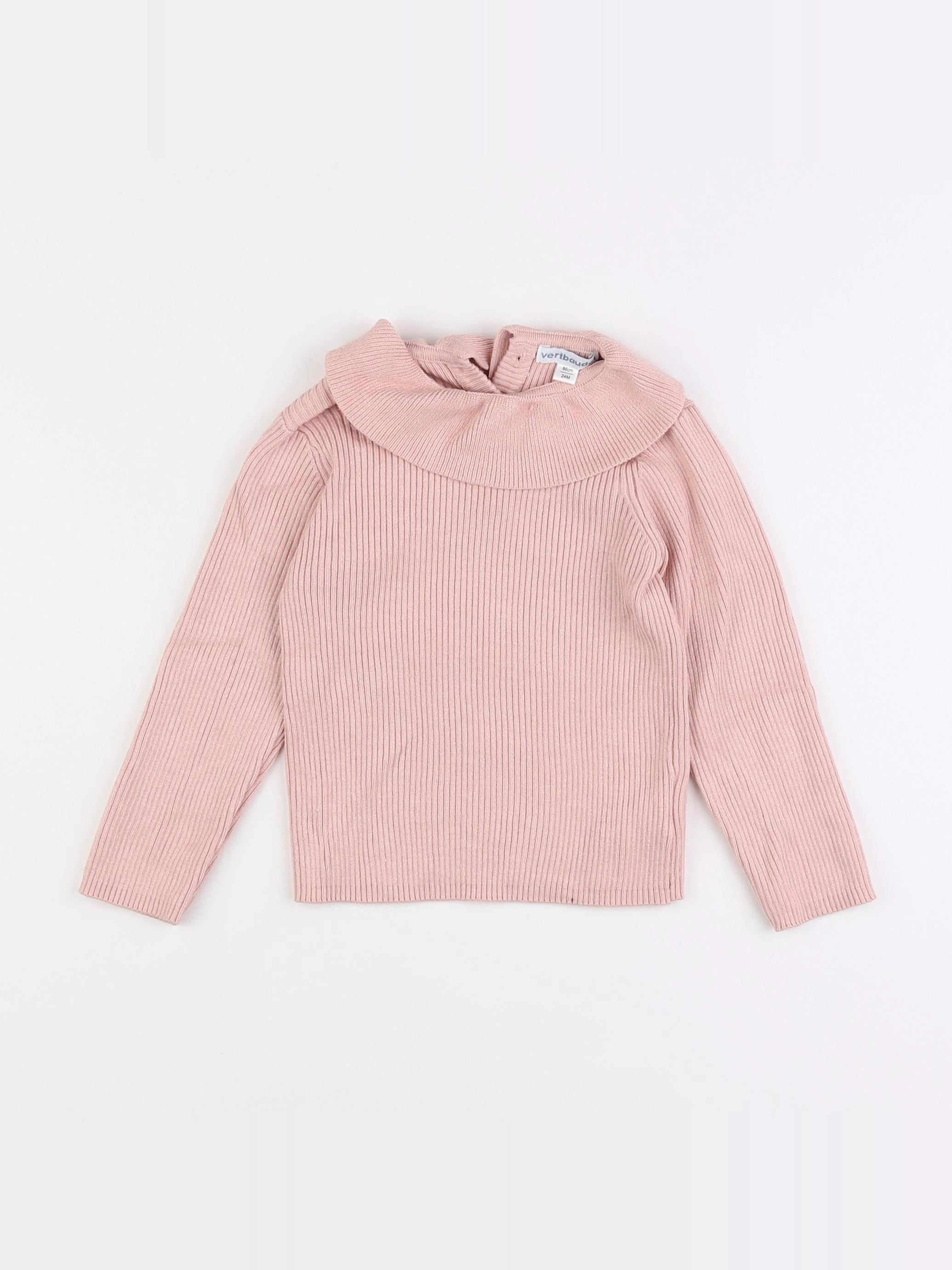 Vertbaudet - pull rose - 2 ans