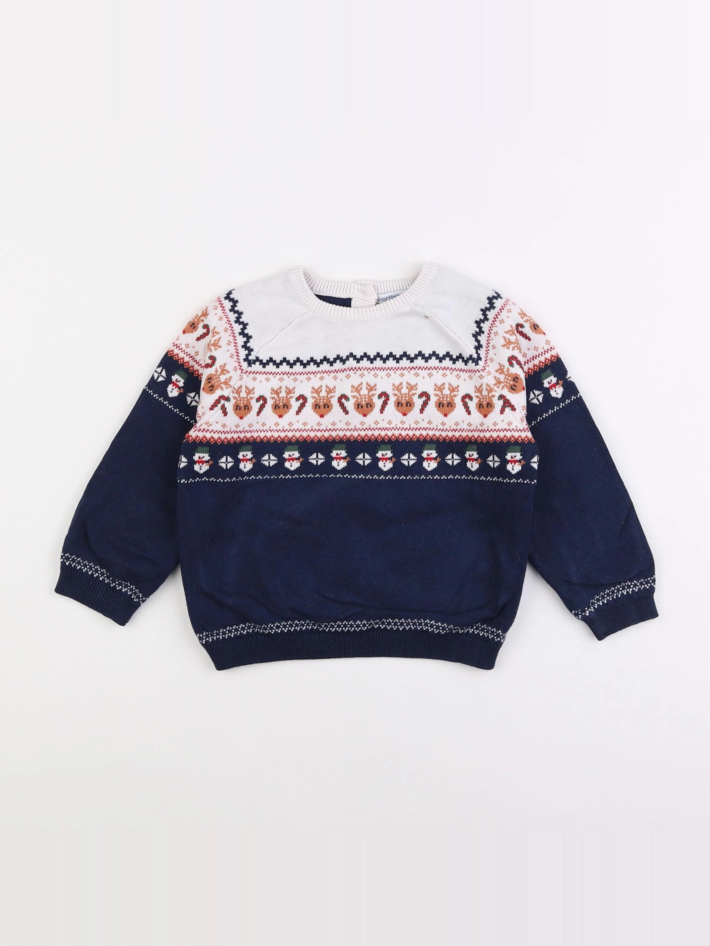 Vertbaudet - pull bleu - 2 ans