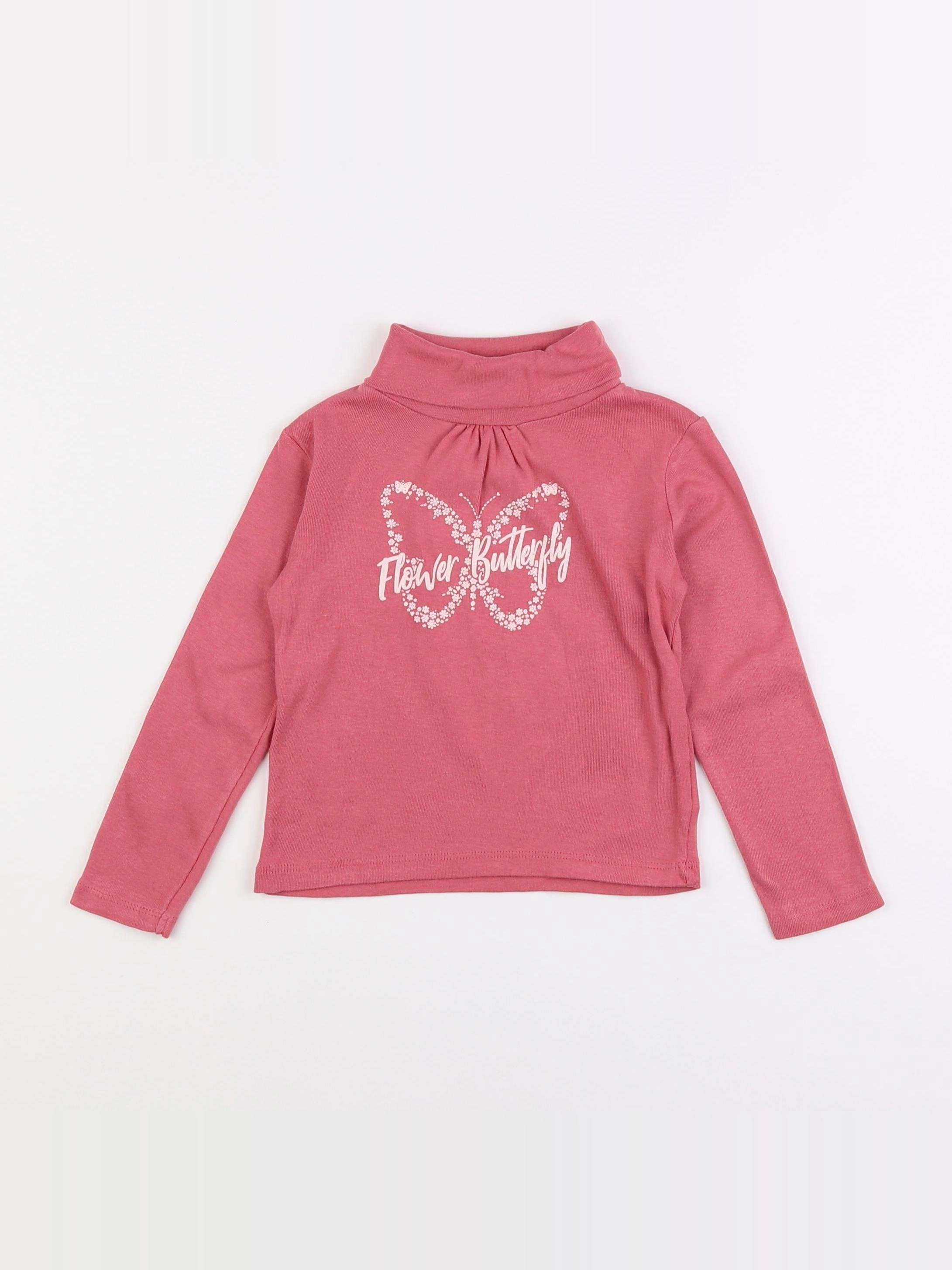 Vertbaudet - sous-pull rose - 3 ans
