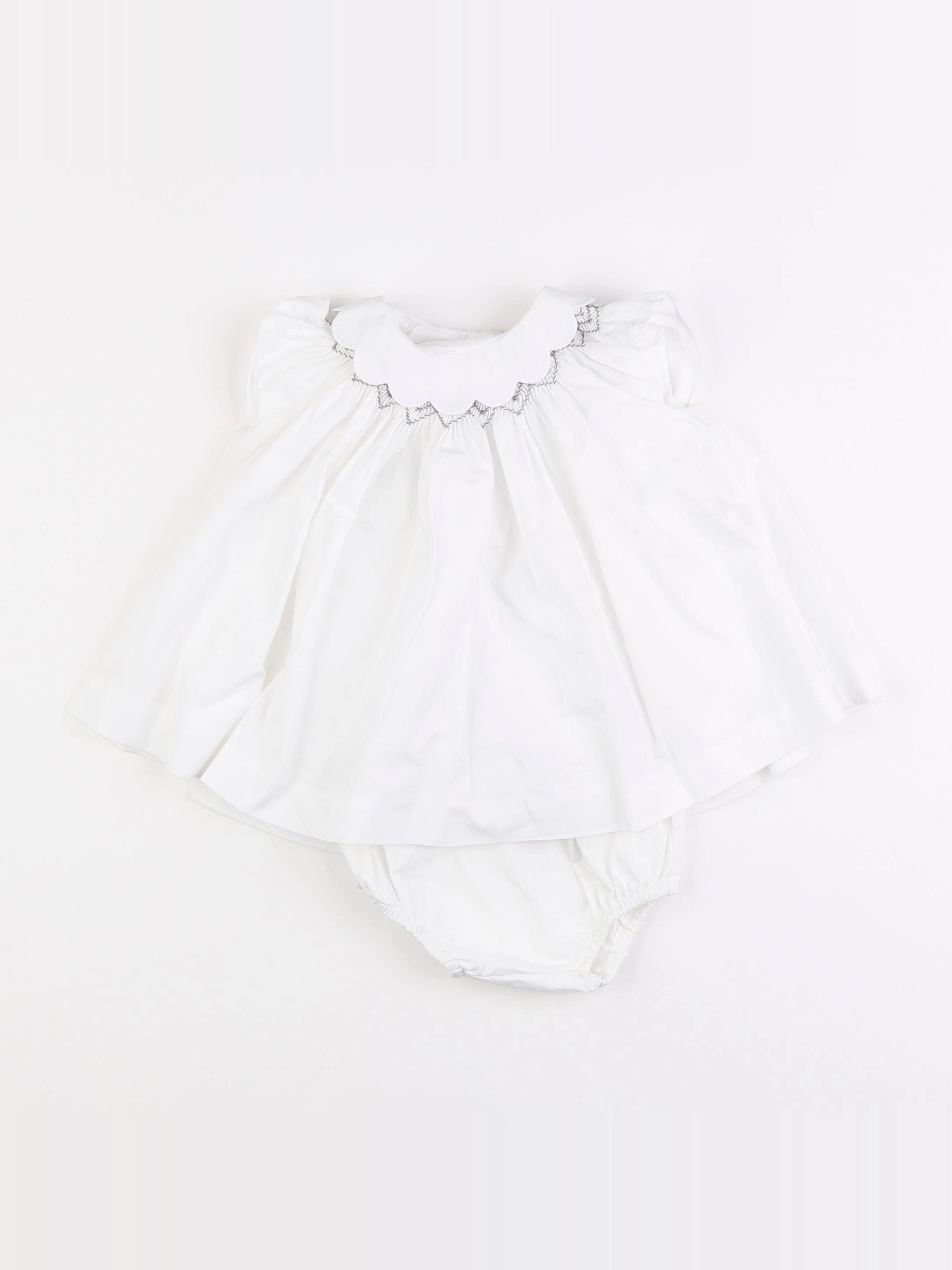 Jacadi - robe blanc - 6 mois