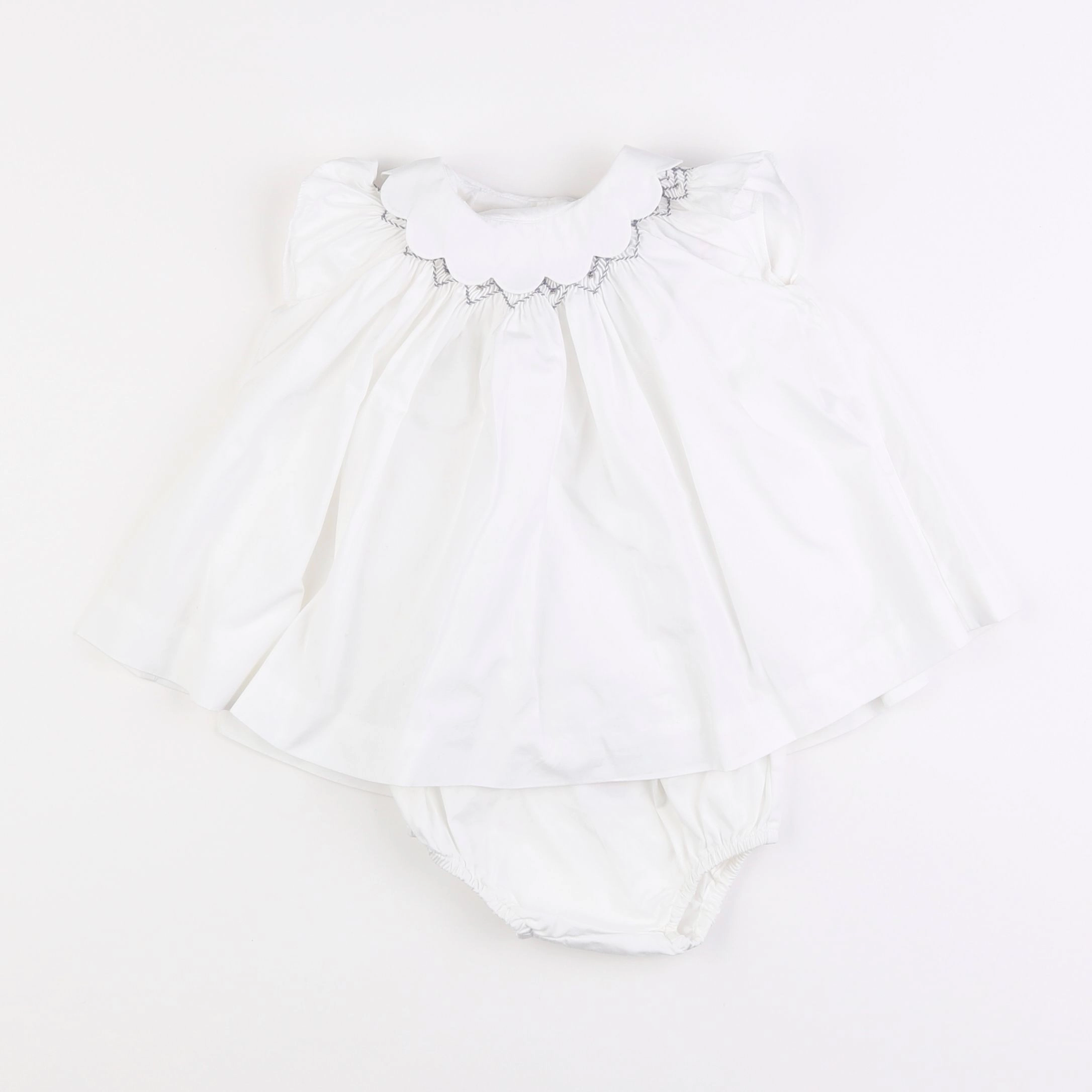 Jacadi - robe blanc - 6 mois