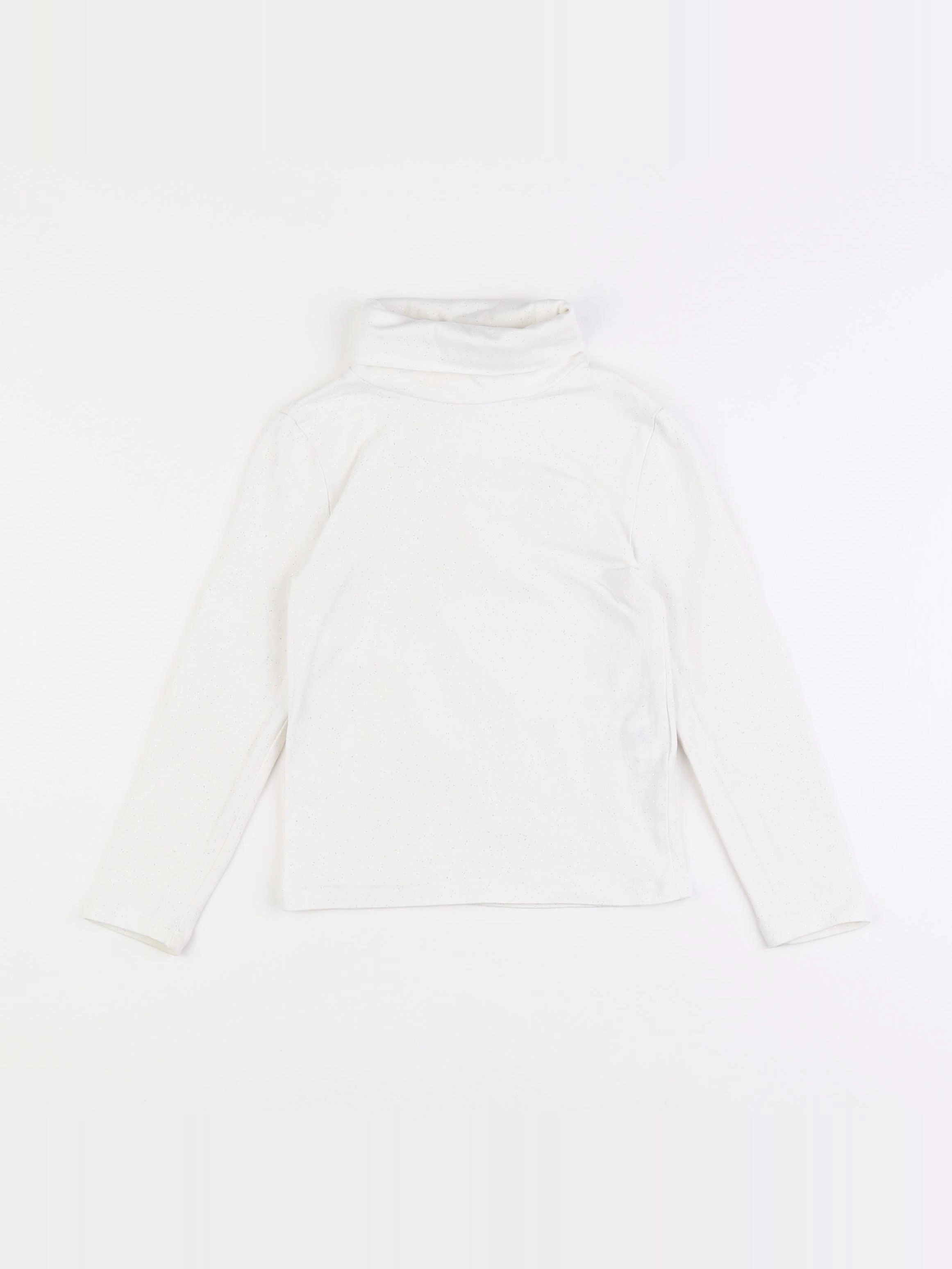 Monoprix - sous-pull blanc - 4 ans