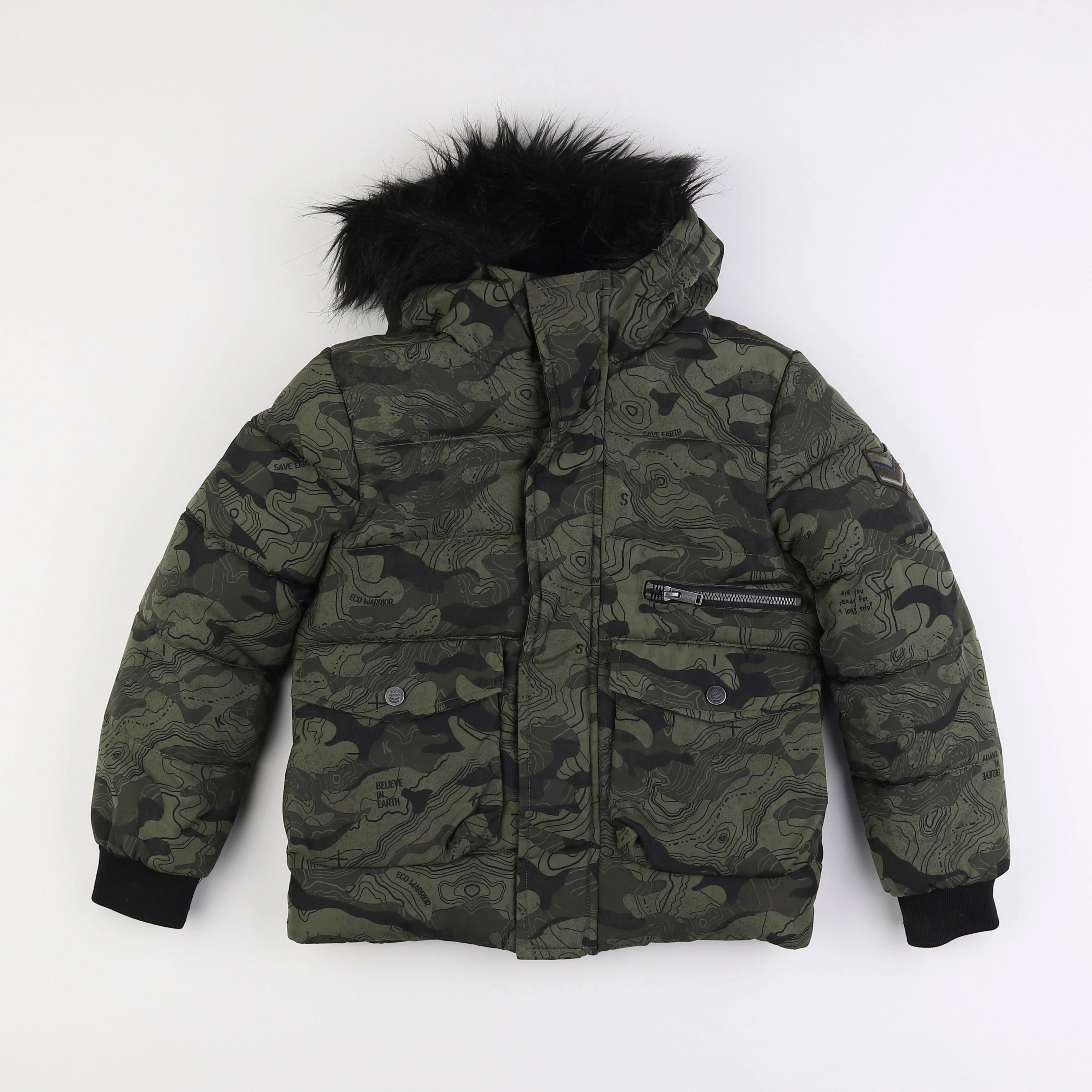 IKKS - parka vert - 8 ans