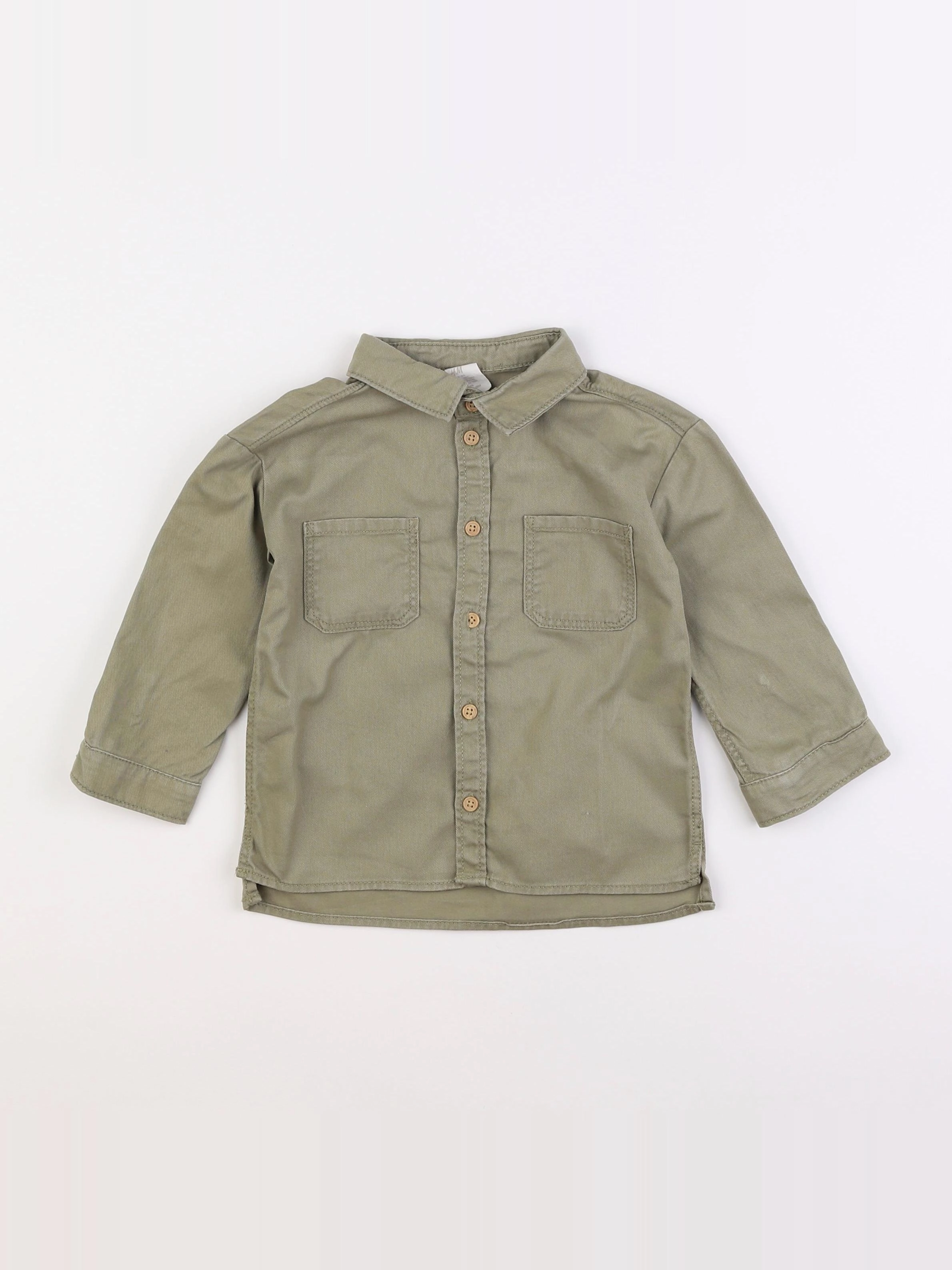 H&M - veste vert - 12/18 mois