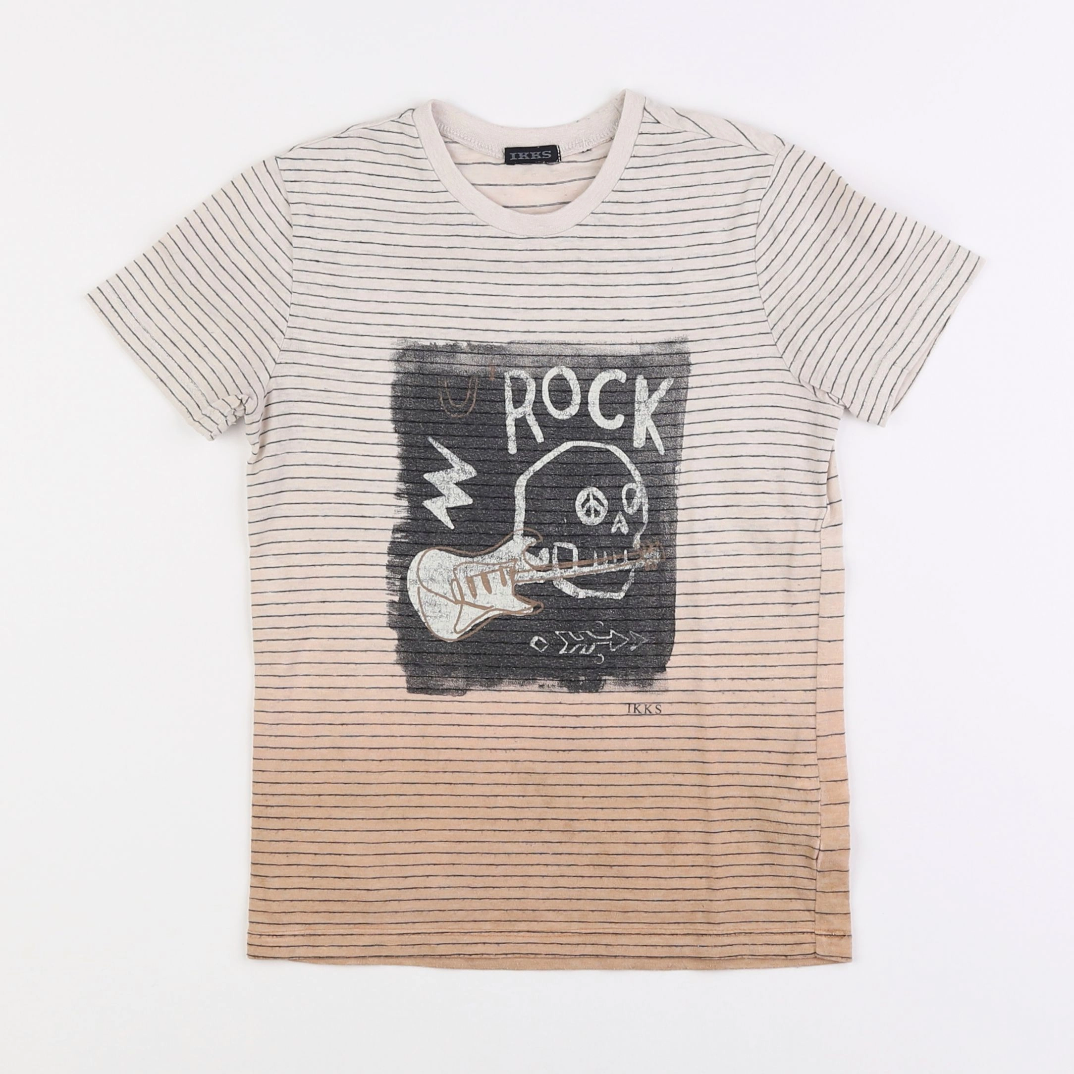 IKKS - tee-shirt beige - 6 ans