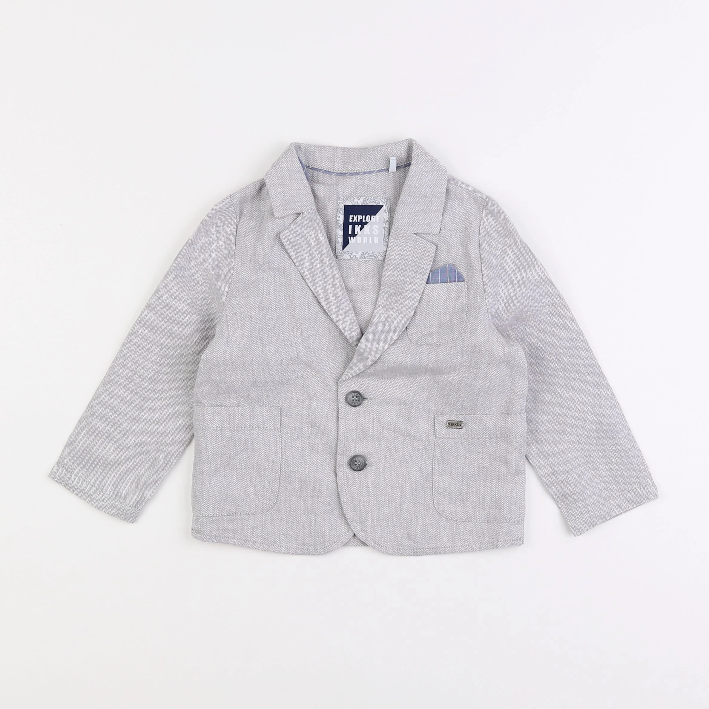 IKKS - veste gris - 2 ans