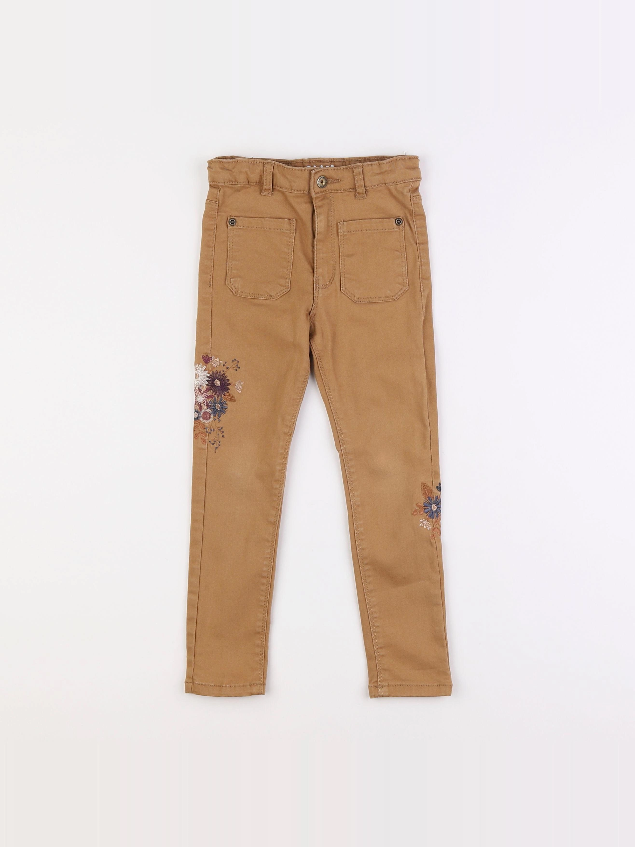 Vertbaudet - pantalon marron - 4 ans