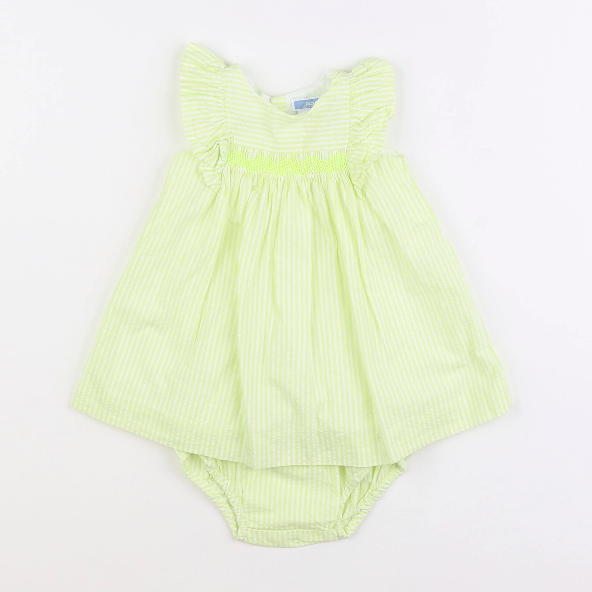 Jacadi - robe vert - 6 mois