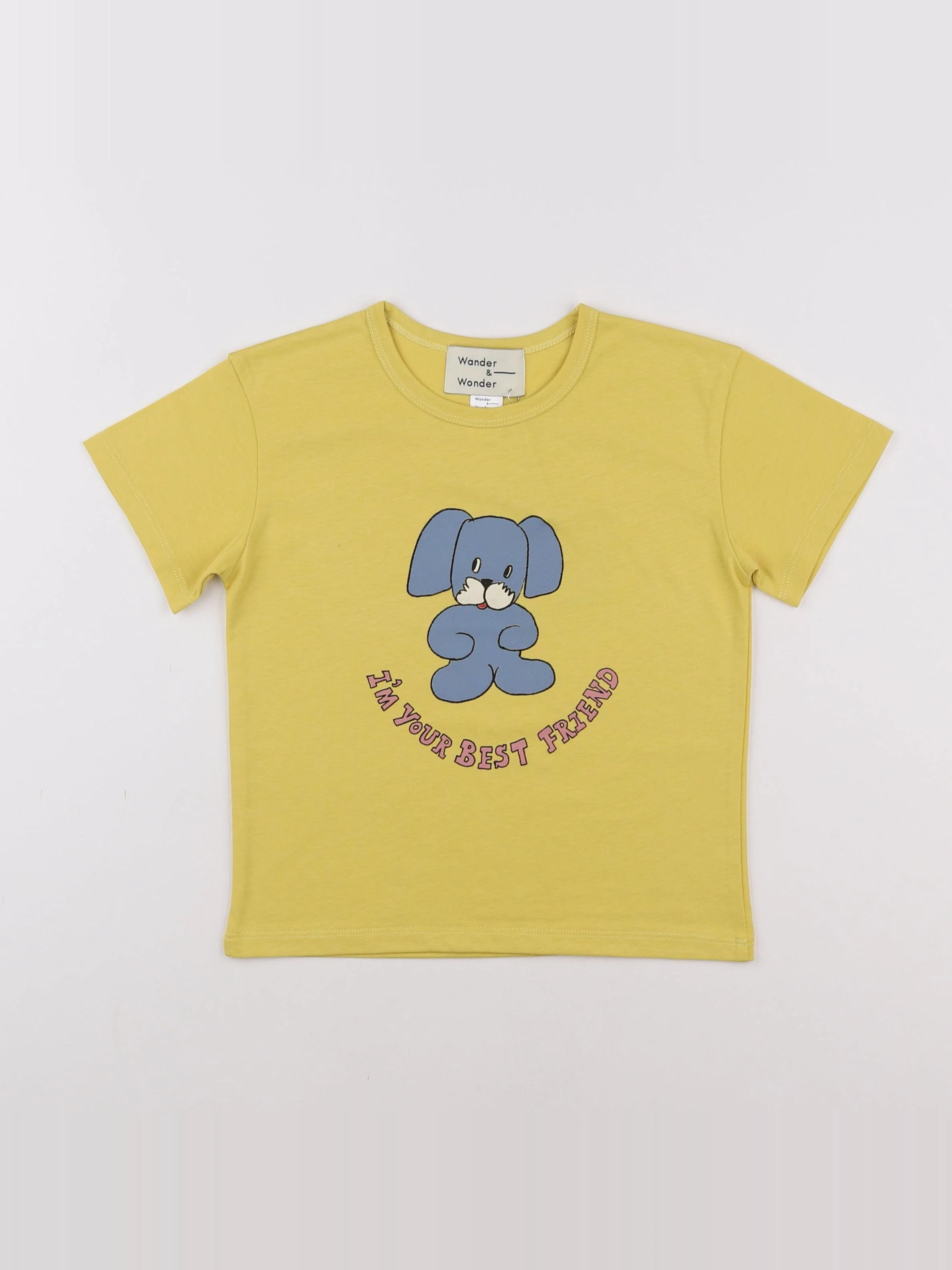 Wander & Wonder - Tee-shirt Doggy Jaune - 12 mois à 2 ans