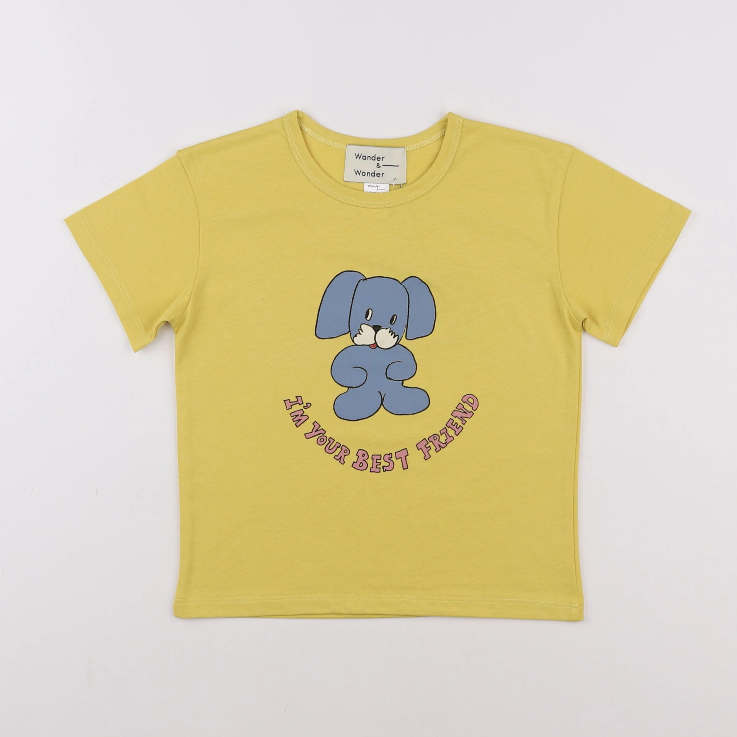 Wander & Wonder - Tee-shirt Doggy Jaune - 12 mois à 2 ans