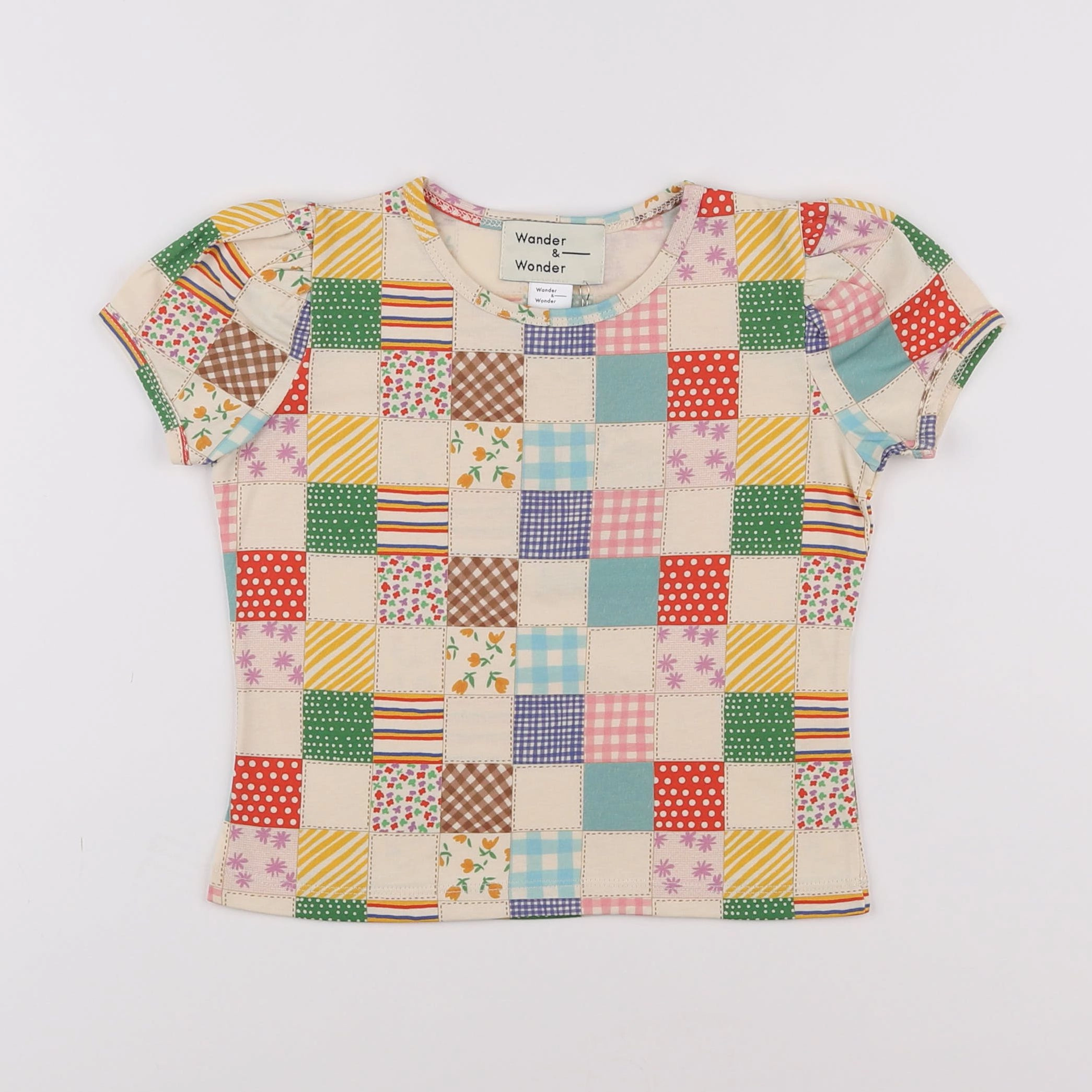 Wander & Wonder - Top Puff Sleeves Multicolors - 3/4 ans