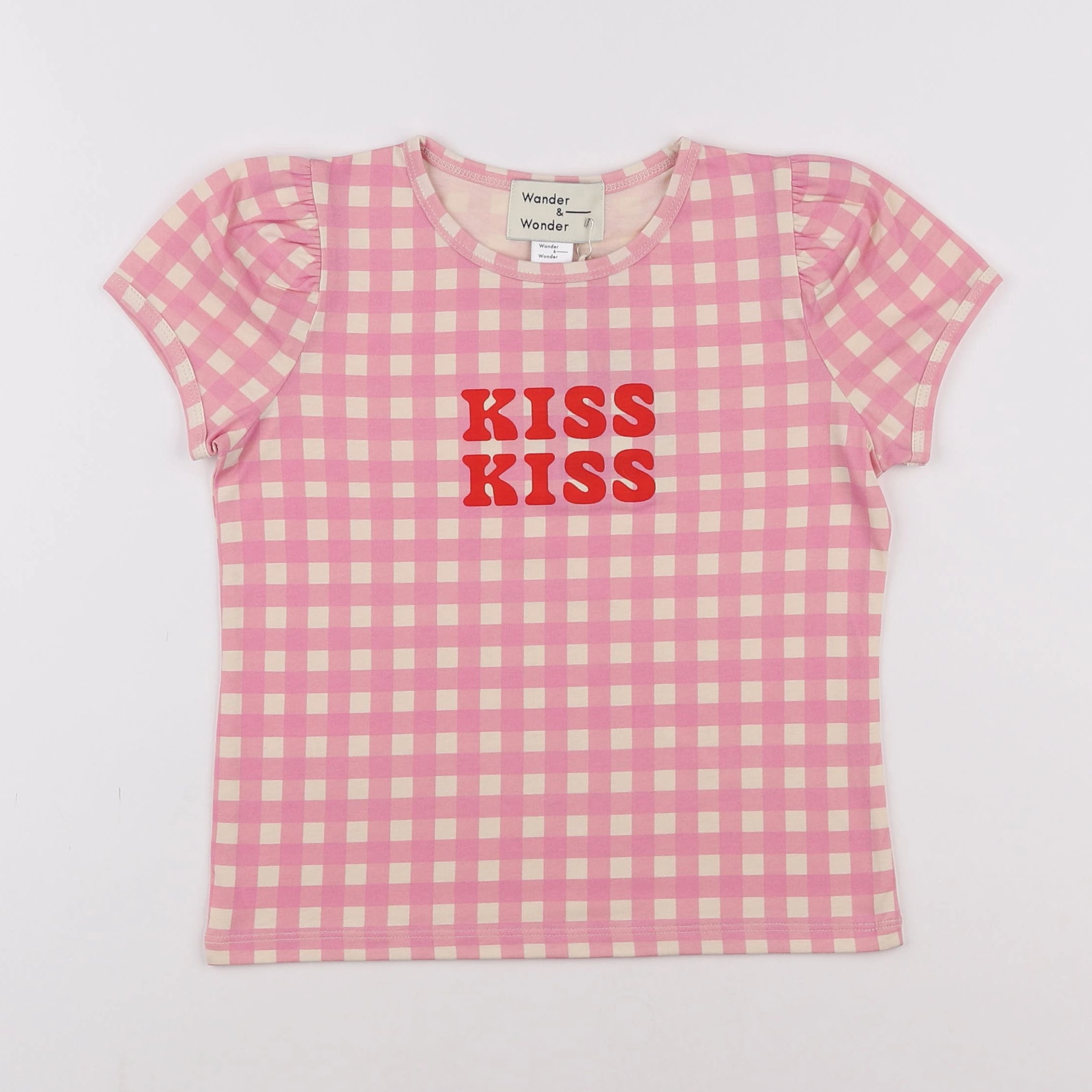 Wander & Wonder - Top Puff Sleeves Rose - 12 mois à 2 ans