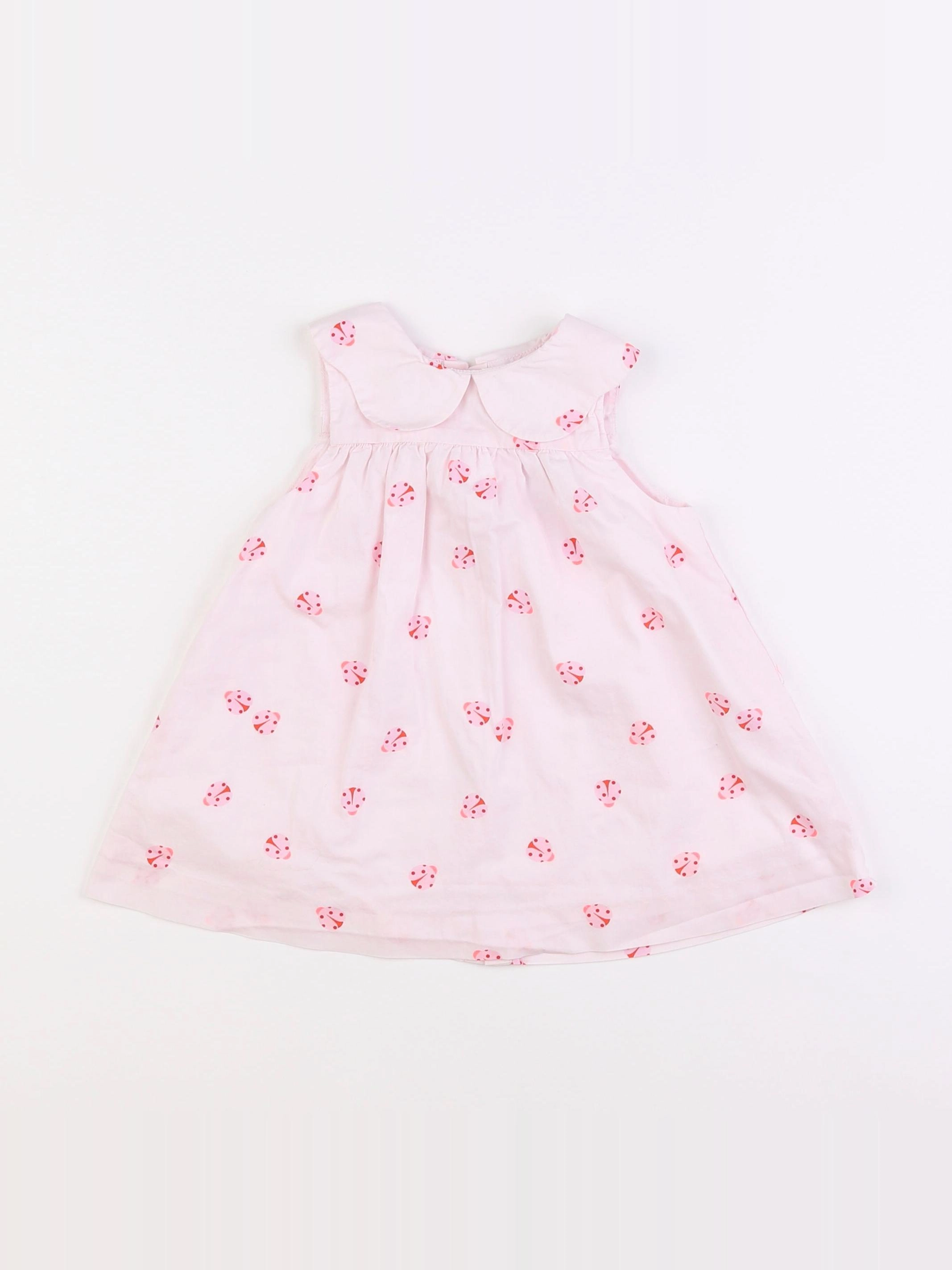 Jacadi - robe rose - 12 mois