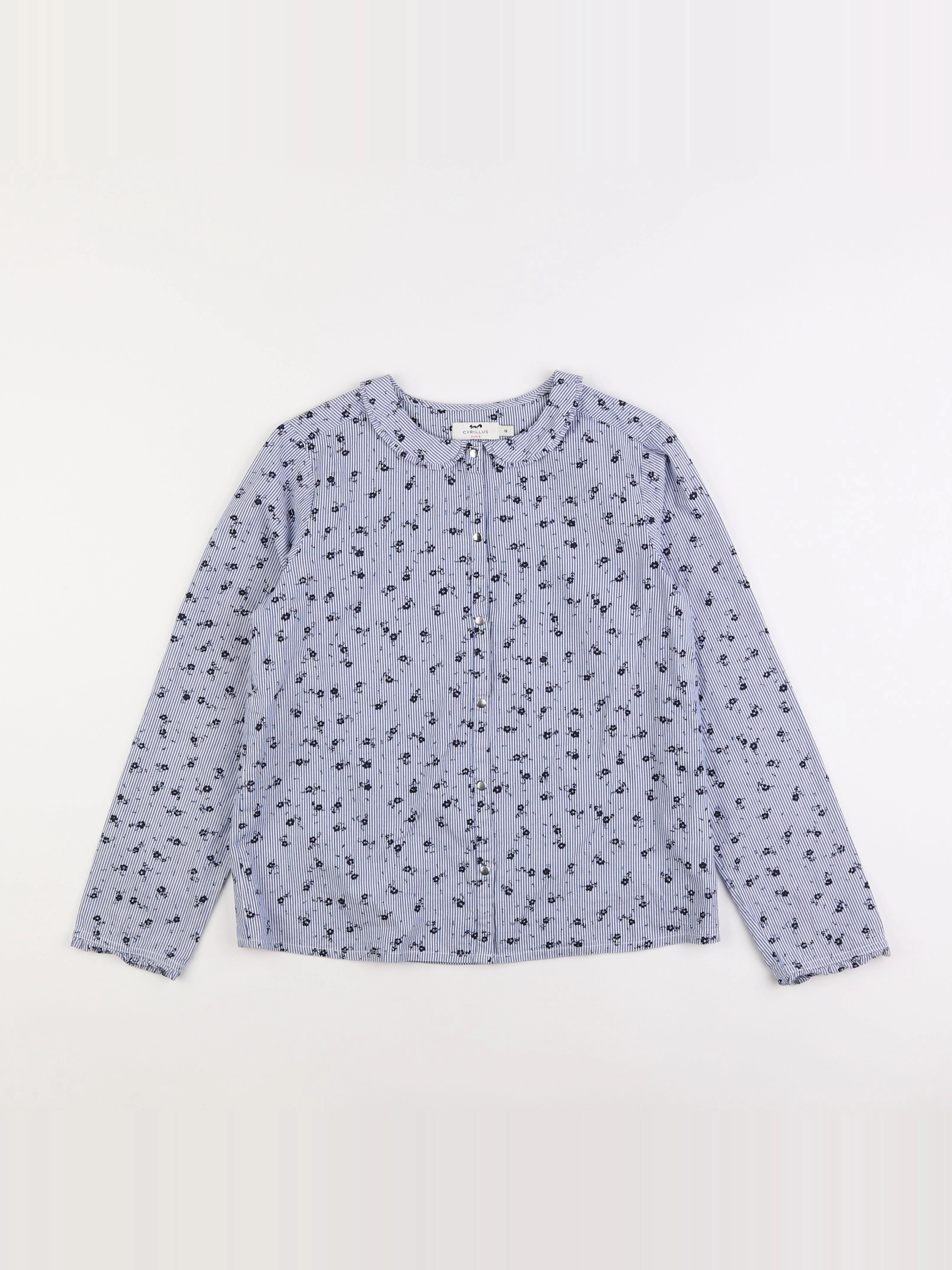 Cyrillus - blouse bleu - 12 ans