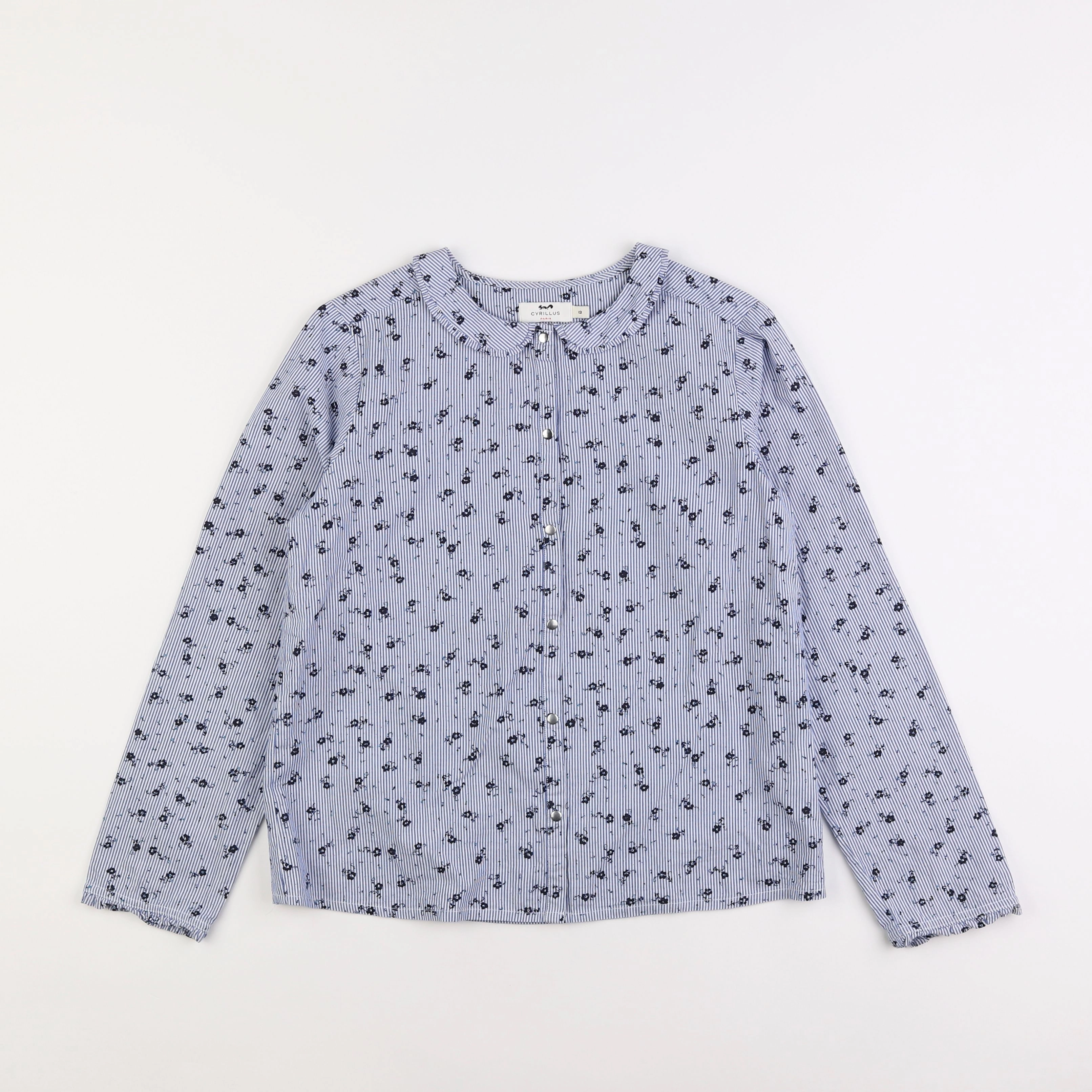 Cyrillus - blouse bleu - 12 ans