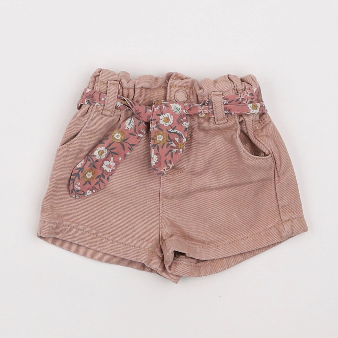 Vertbaudet - short marron - 9 mois