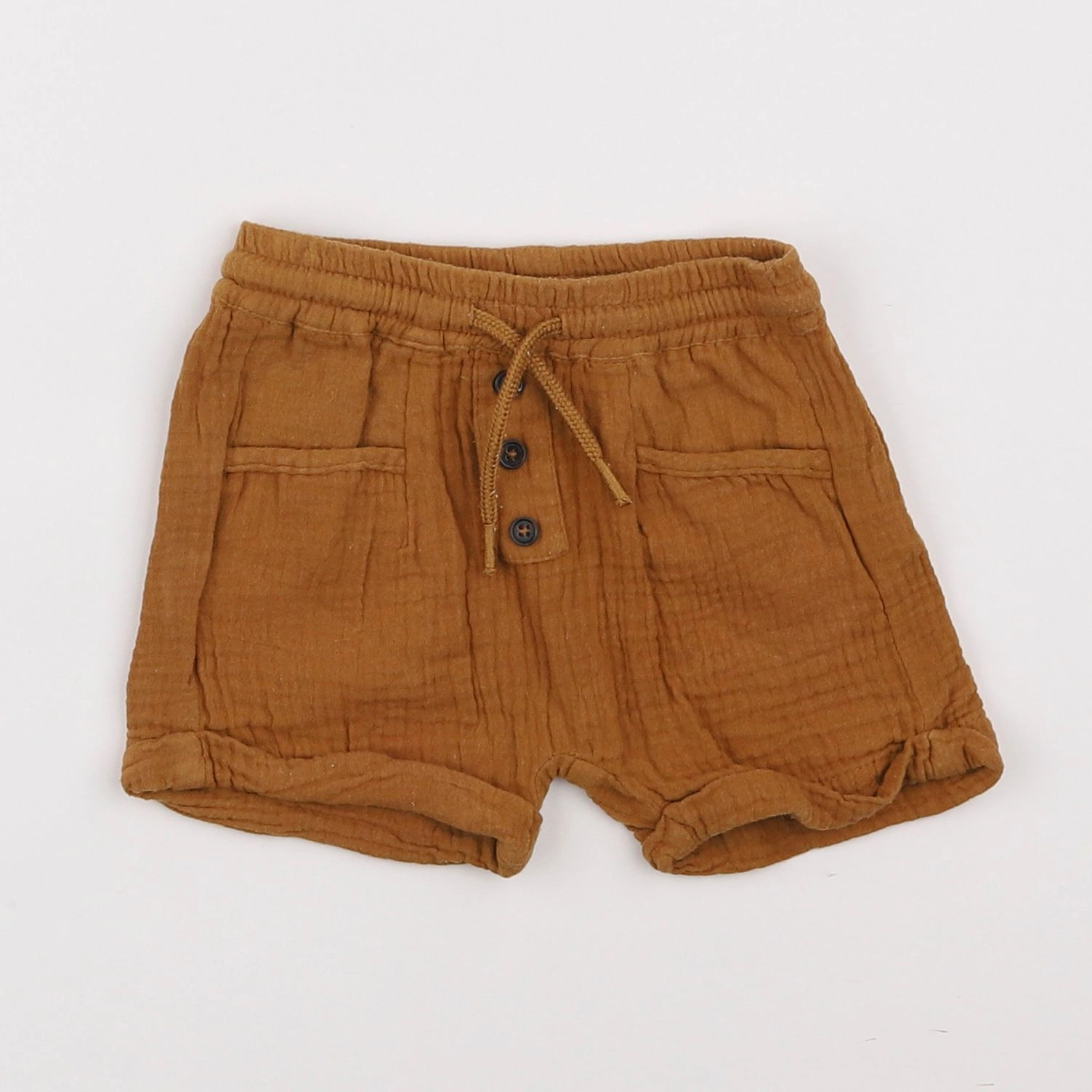 Vertbaudet - short marron - 9 mois
