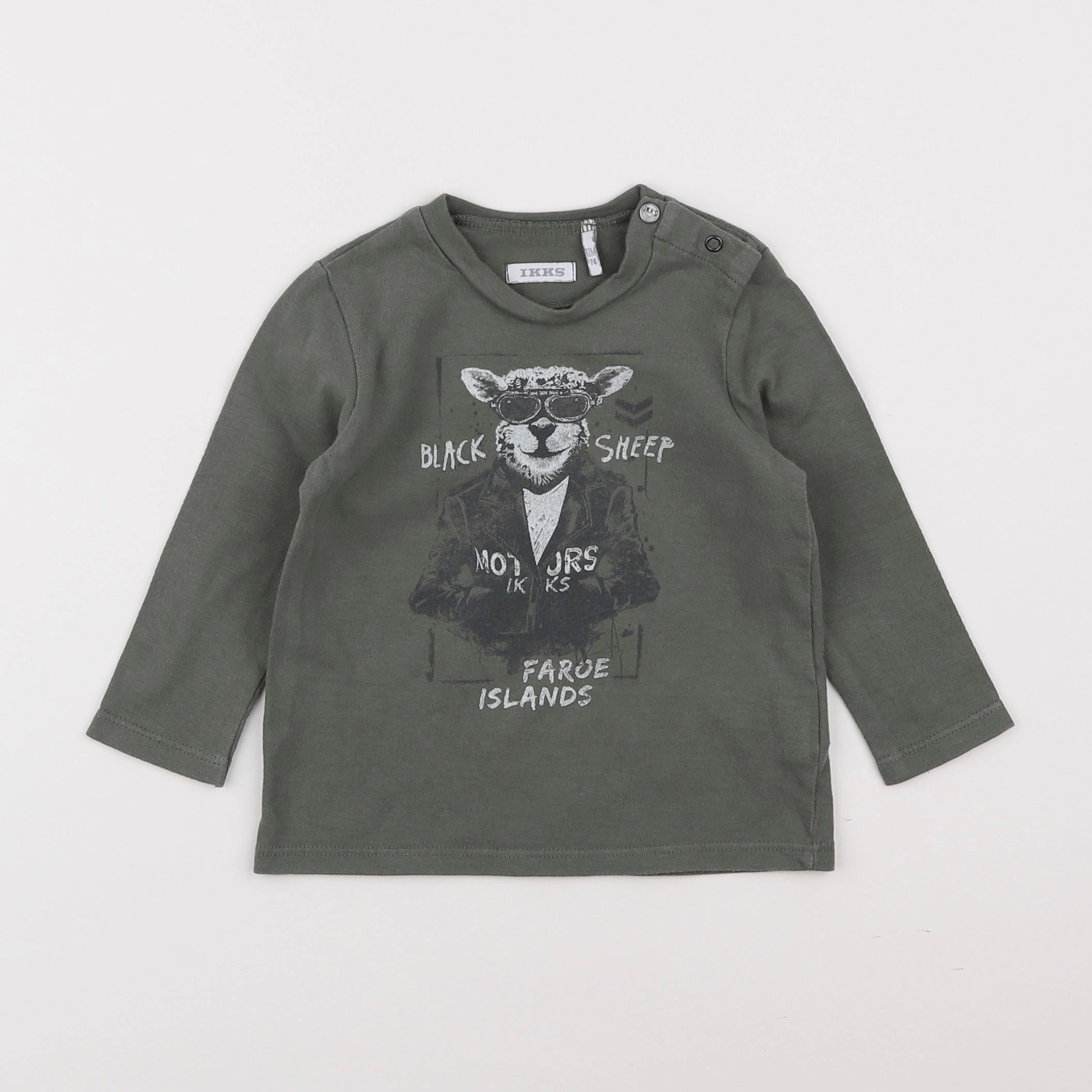 IKKS - tee-shirt vert - 12 mois