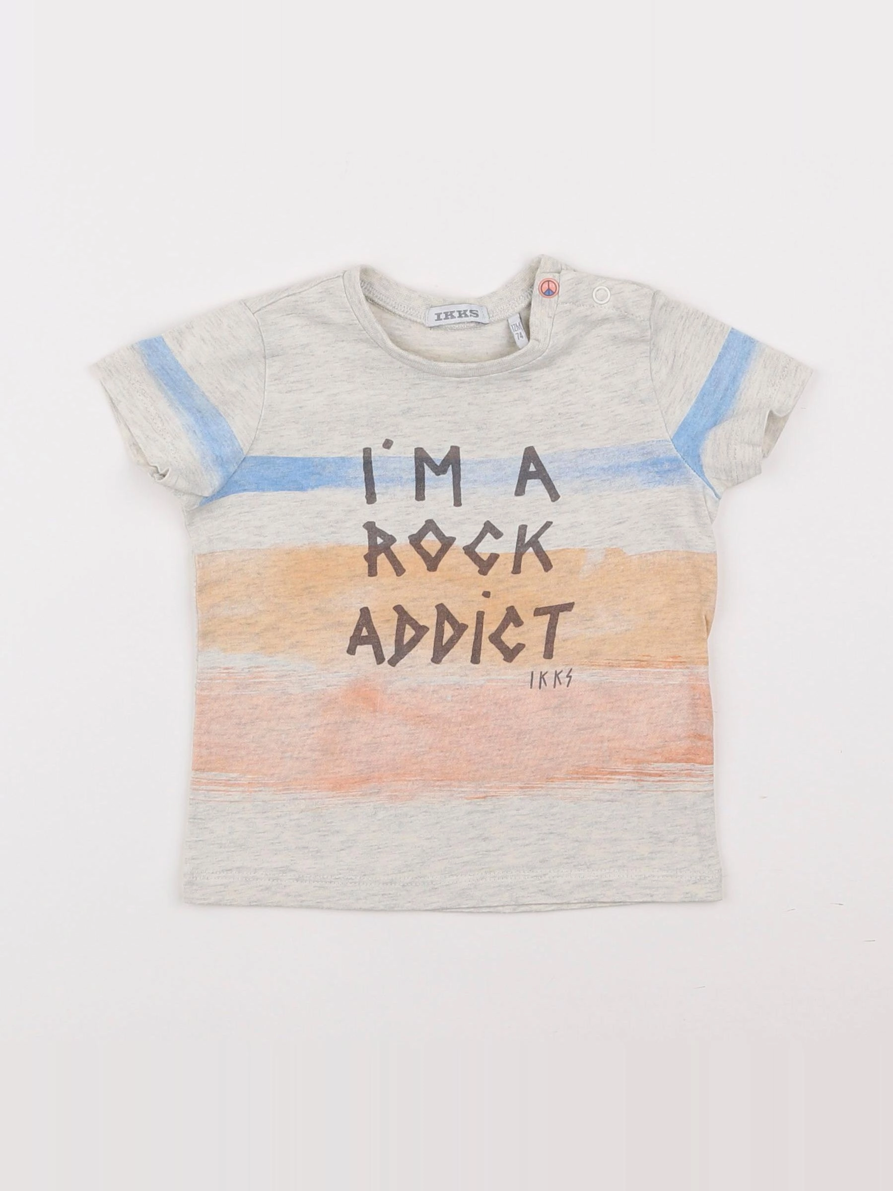 IKKS - tee-shirt multicolore - 12 mois