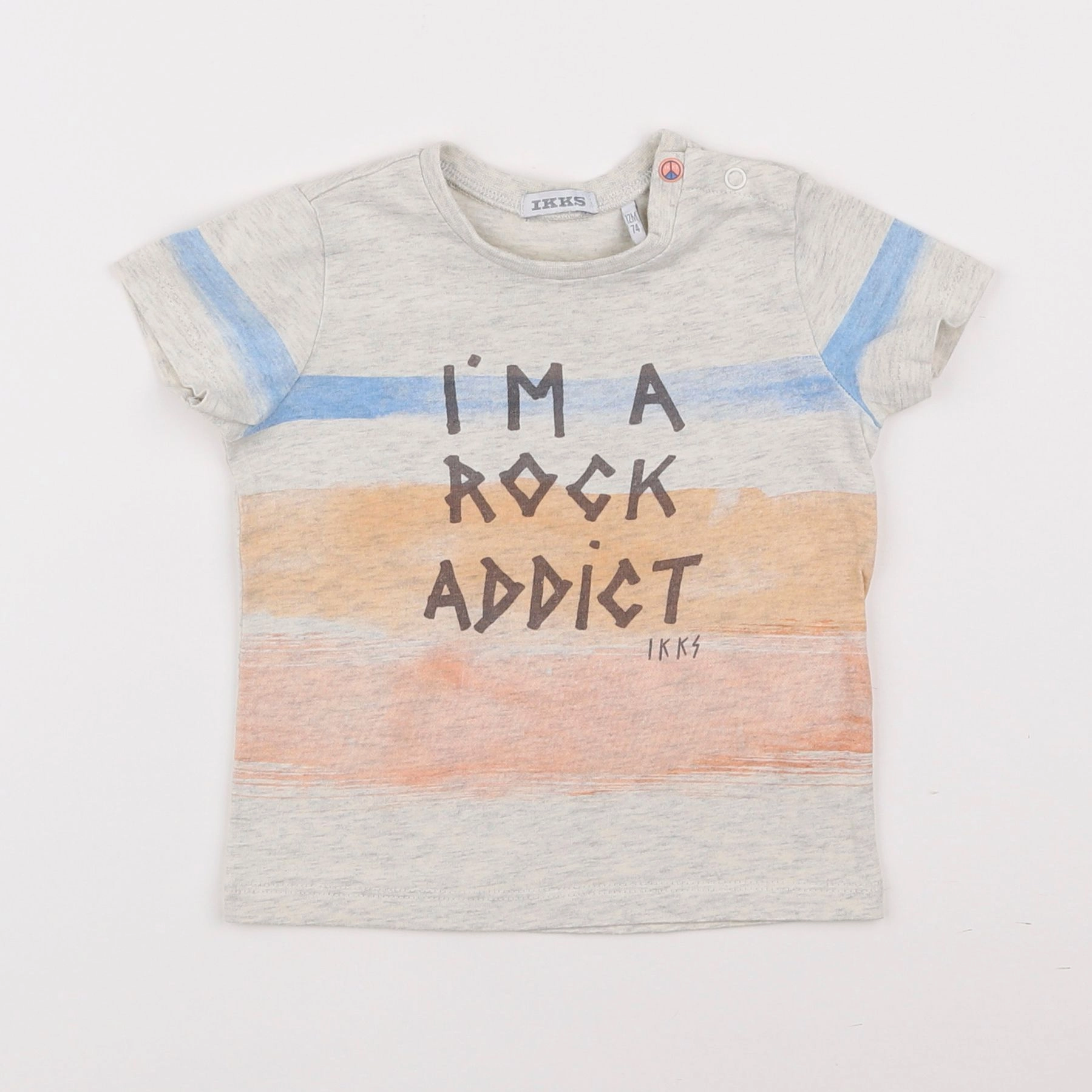 IKKS - tee-shirt multicolore - 12 mois