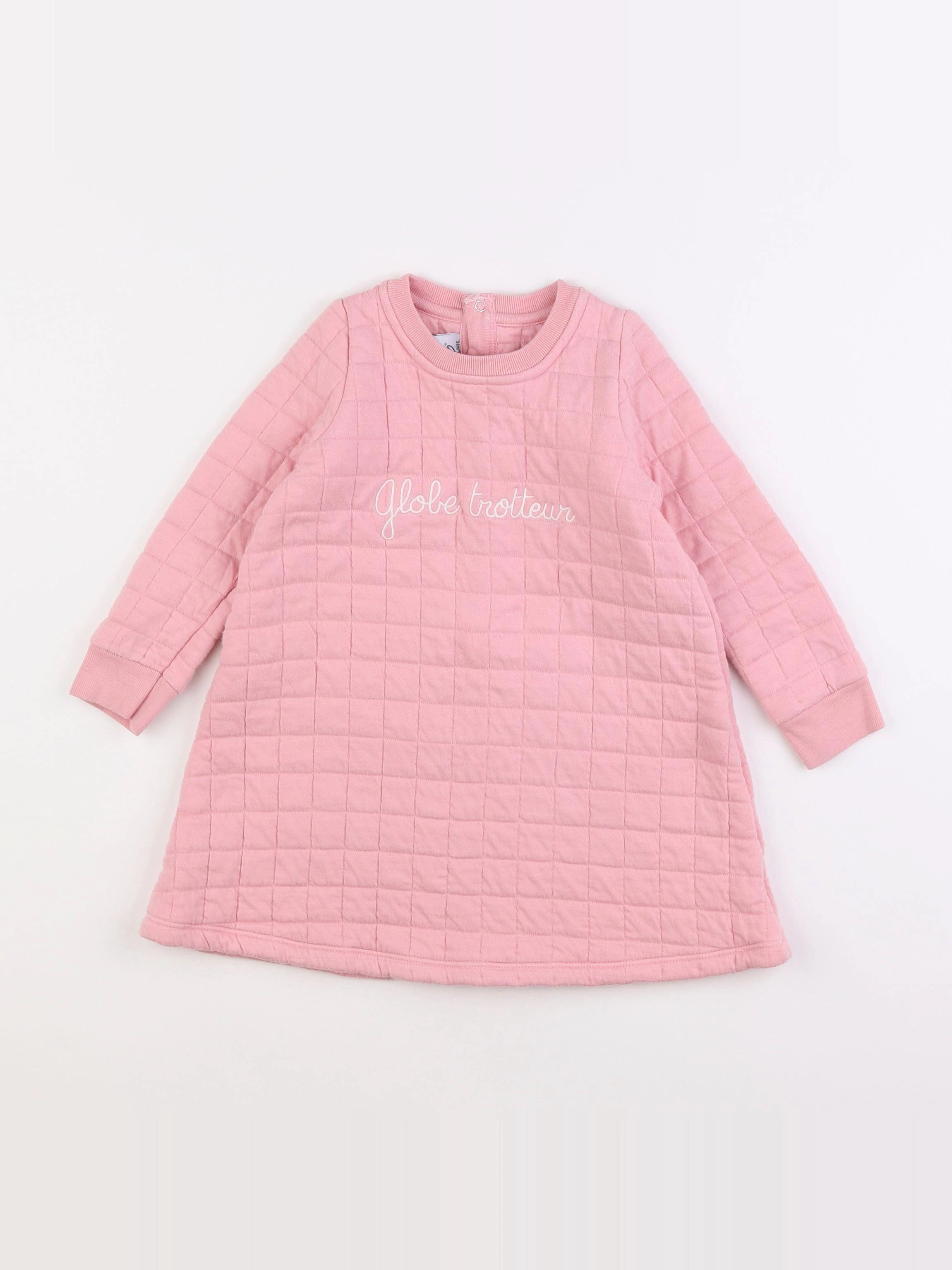 Petit Bateau - robe rose - 3 ans