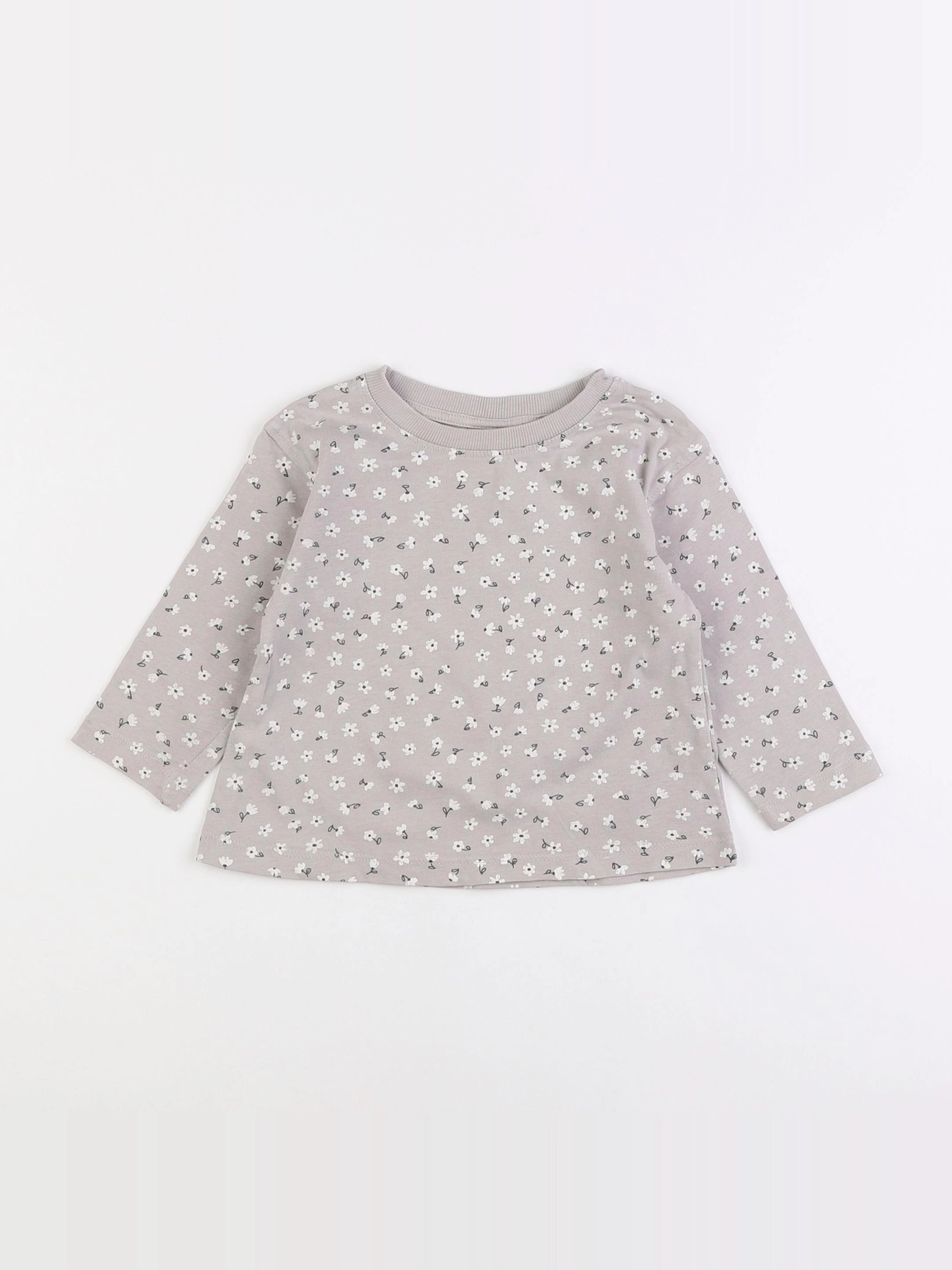 Zara - tee-shirt violet - 12/18 mois