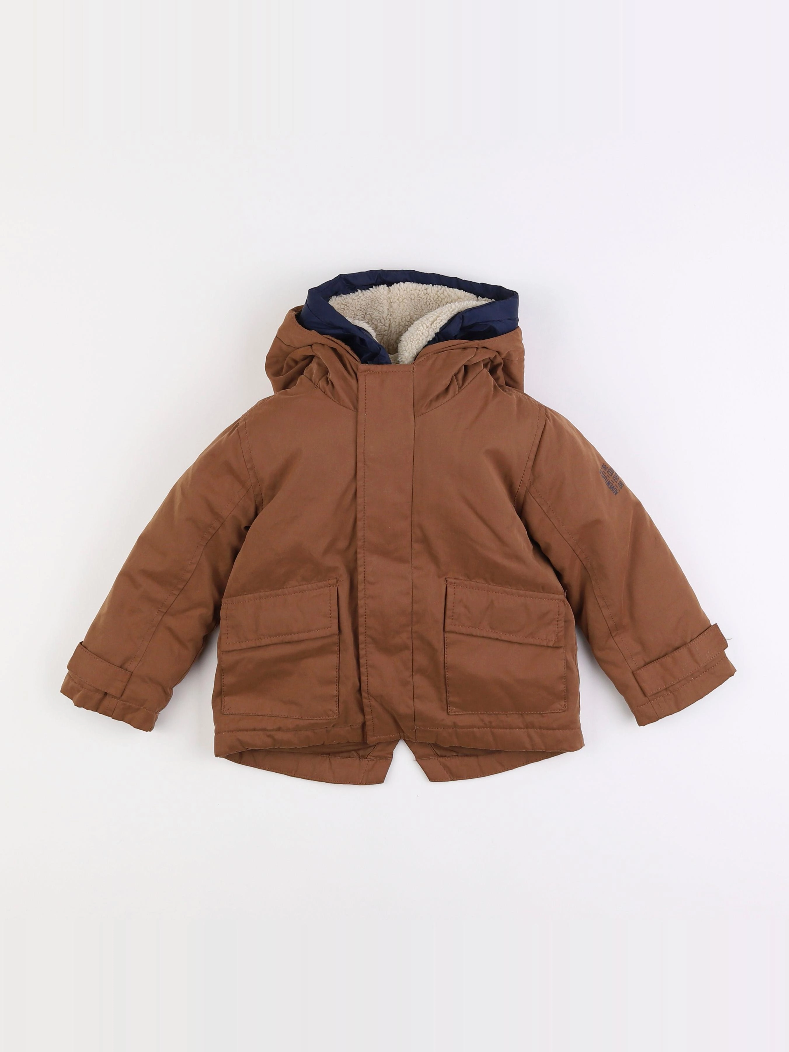 Vertbaudet - parka marron - 2 ans