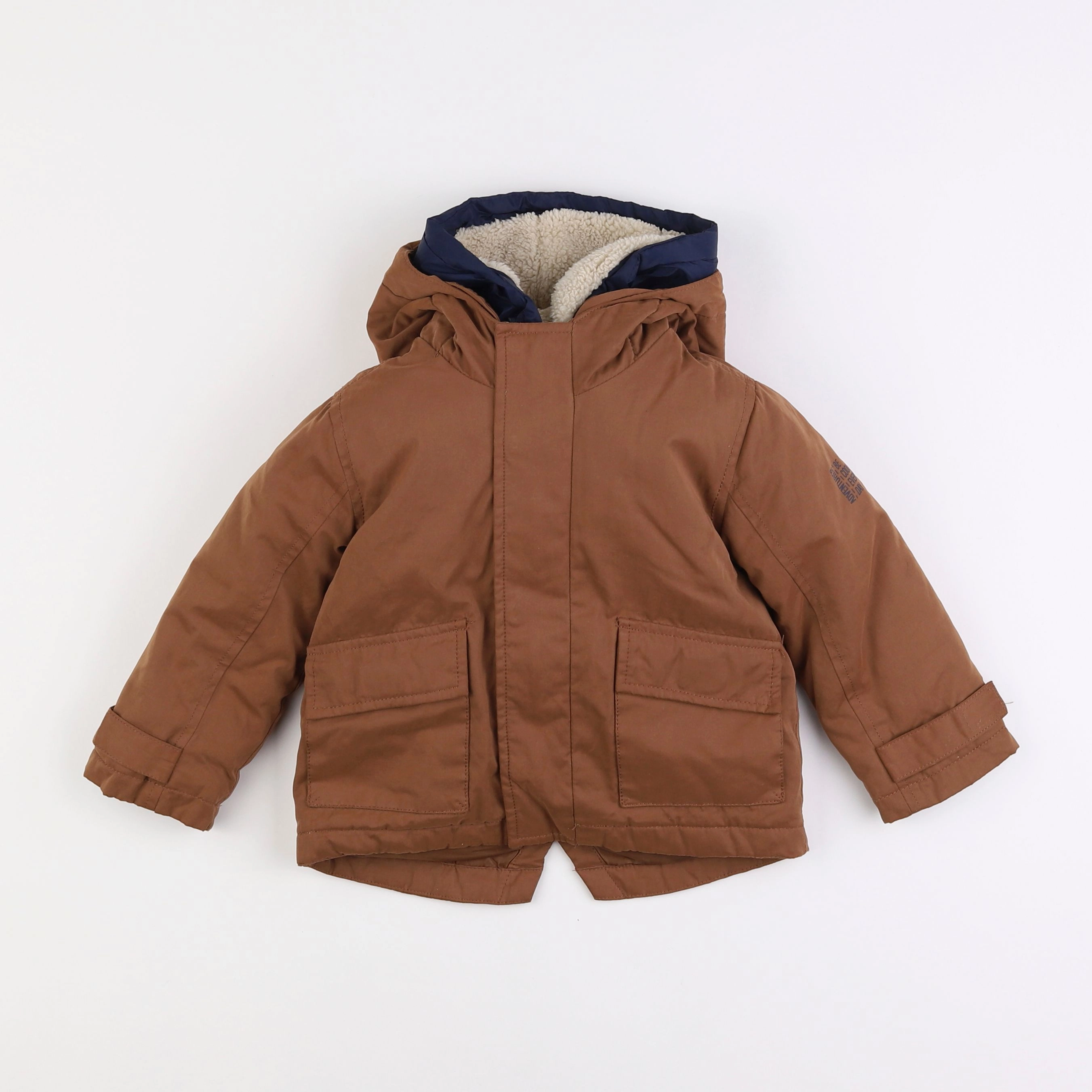 Vertbaudet - parka marron - 2 ans