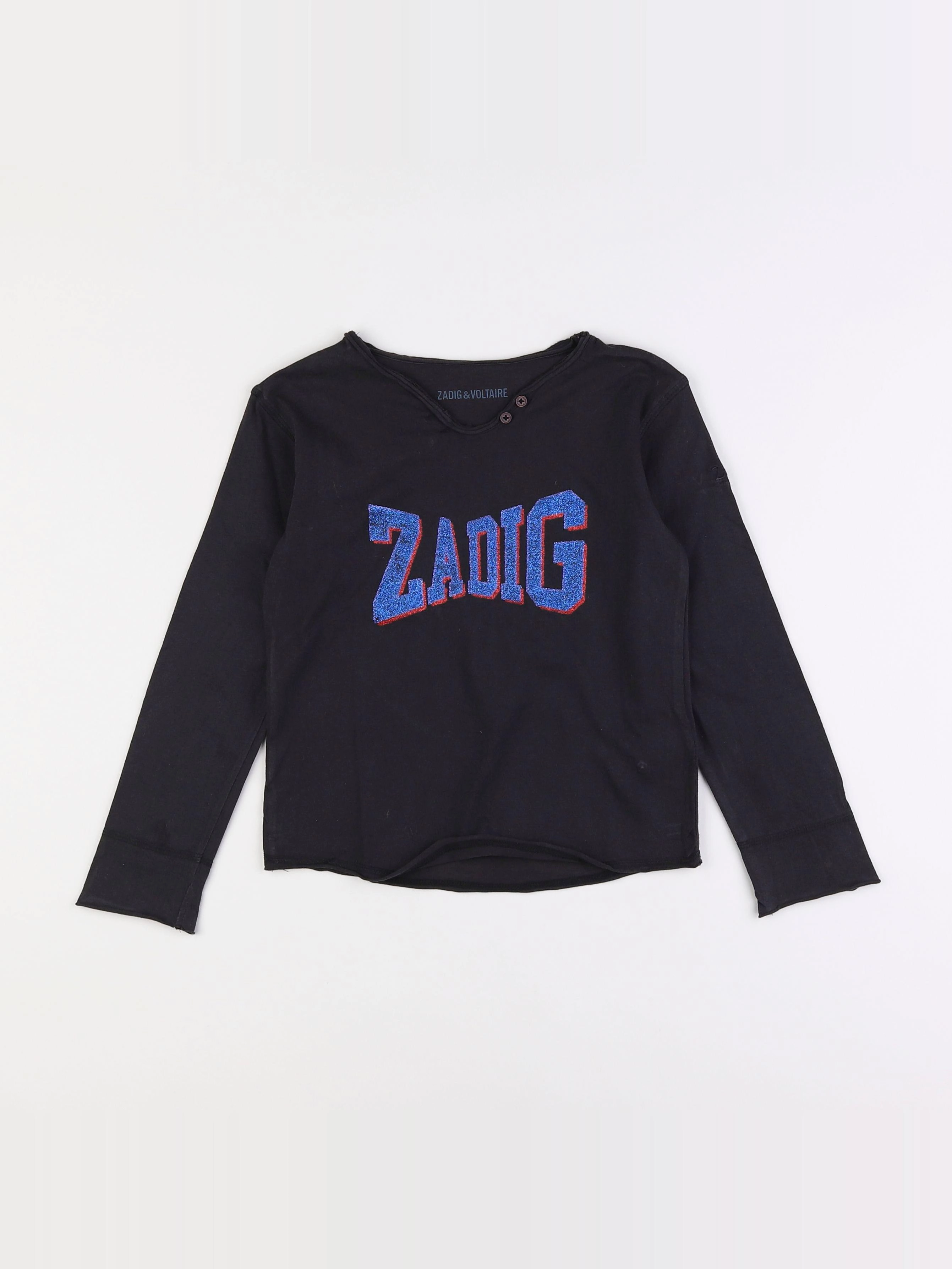 Zadig & Voltaire - tee-shirt noir - 6 ans