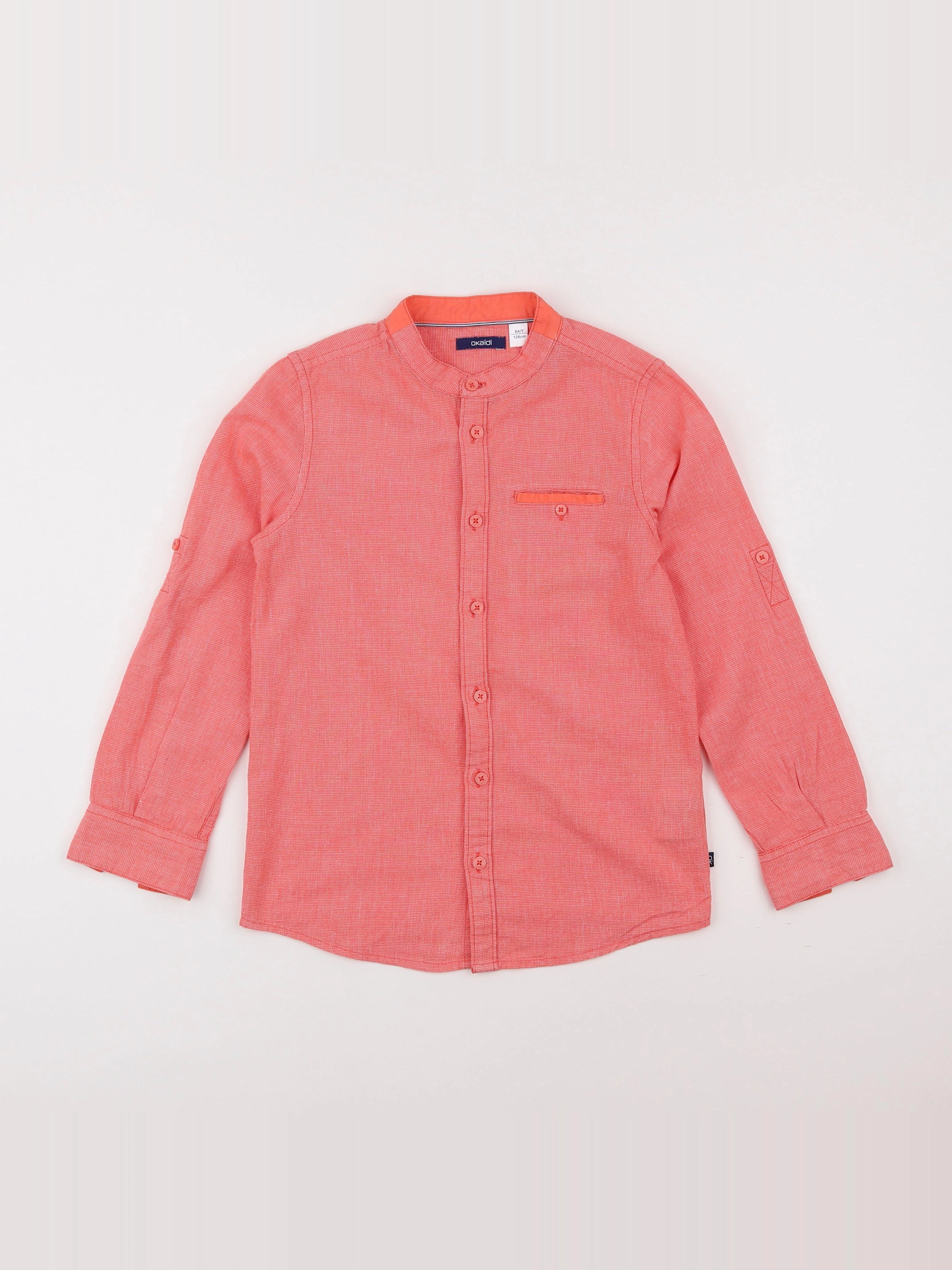Okaidi - chemise rose - 8 ans