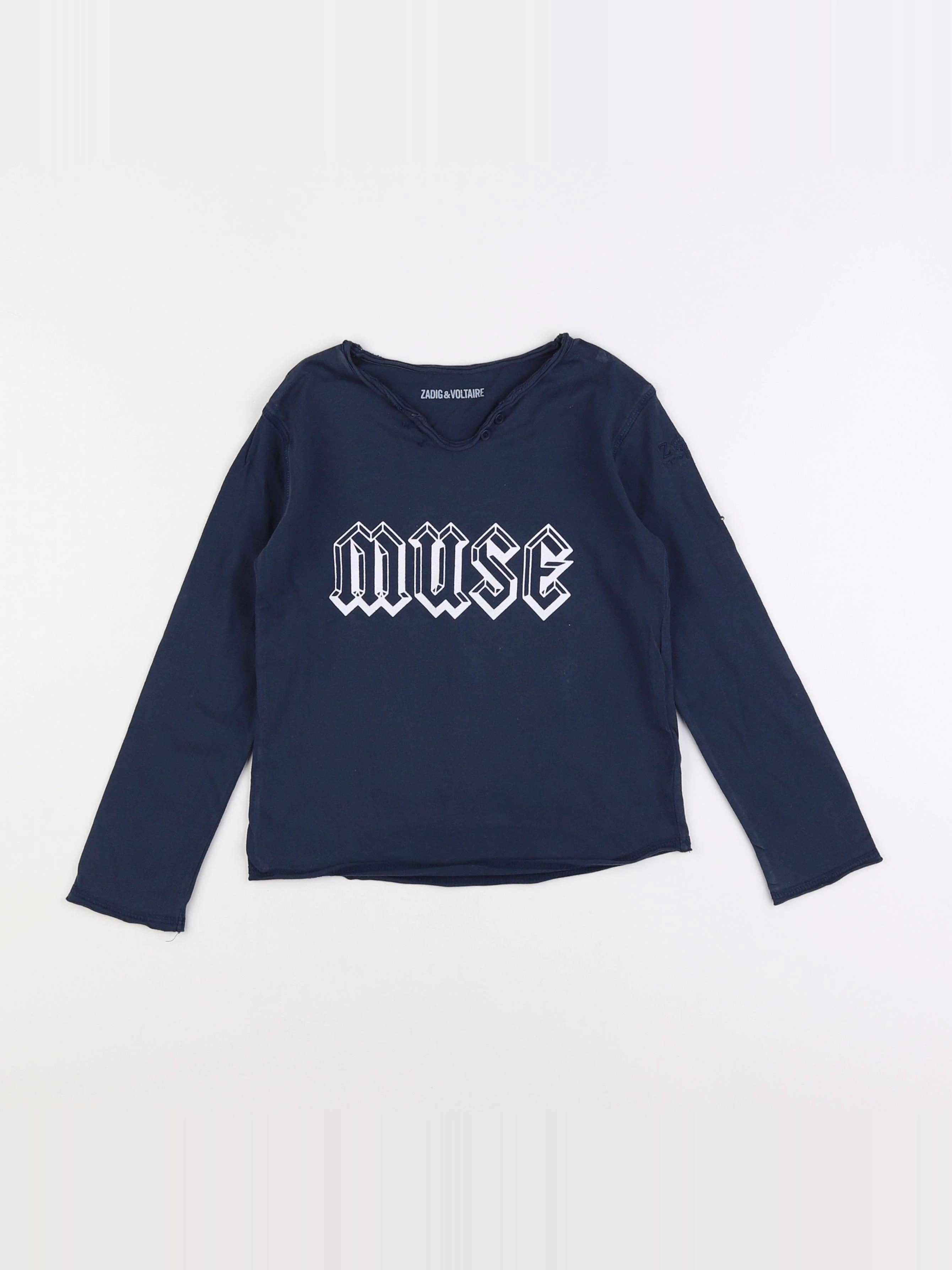 Zadig & Voltaire - tee-shirt bleu - 6 ans
