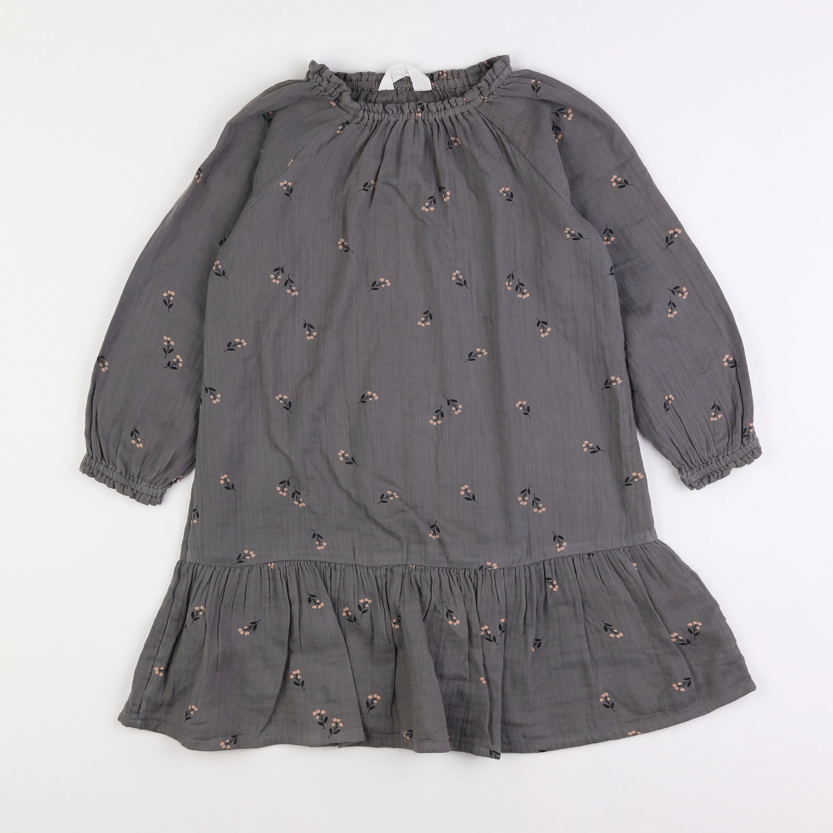 H&M - robe bleu - 6/7 ans
