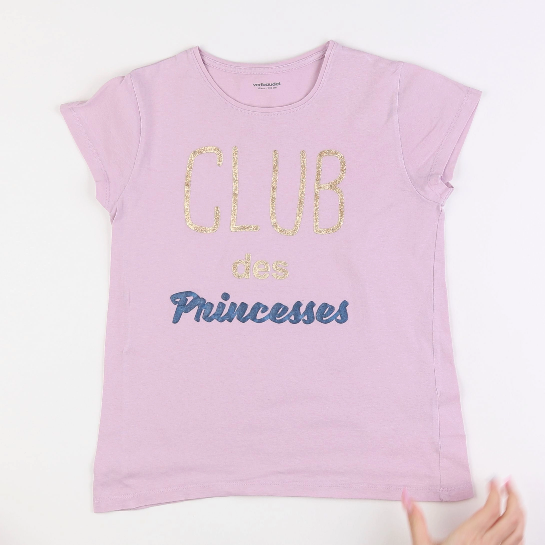 Vertbaudet - tee-shirt violet - 10 ans