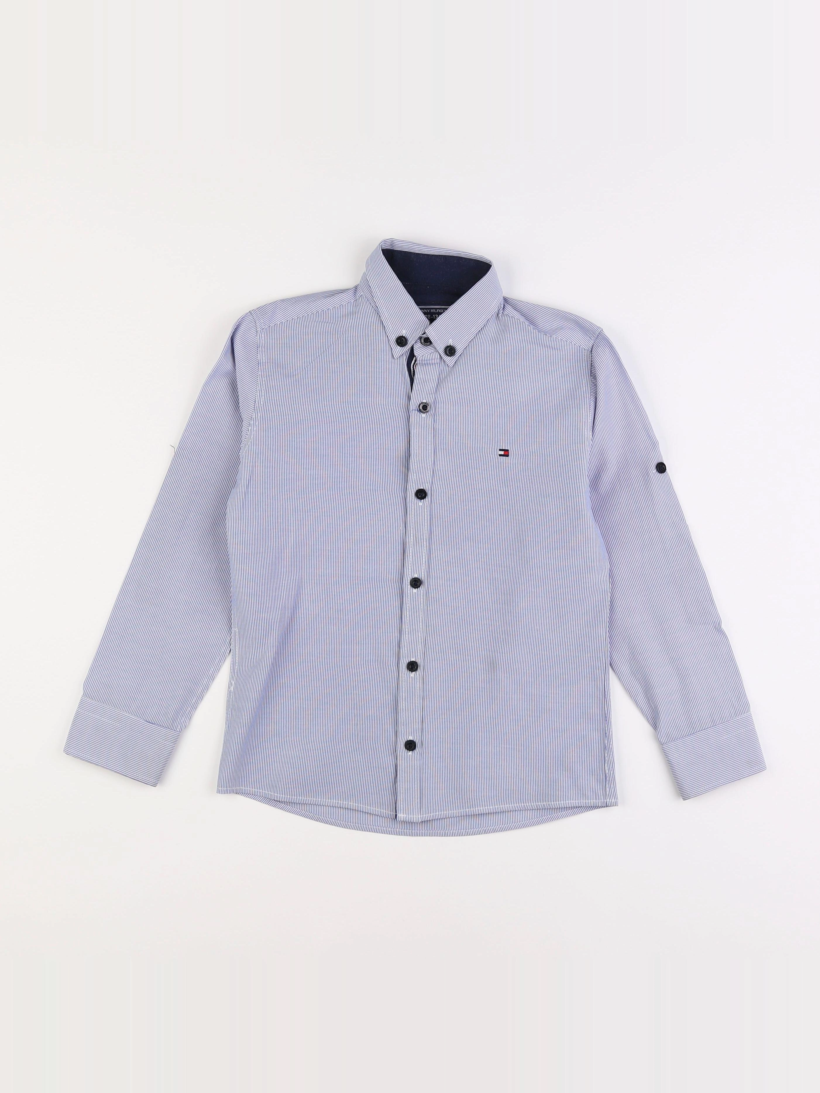 Tommy Hilfiger - chemise bleu - 8/9 ans