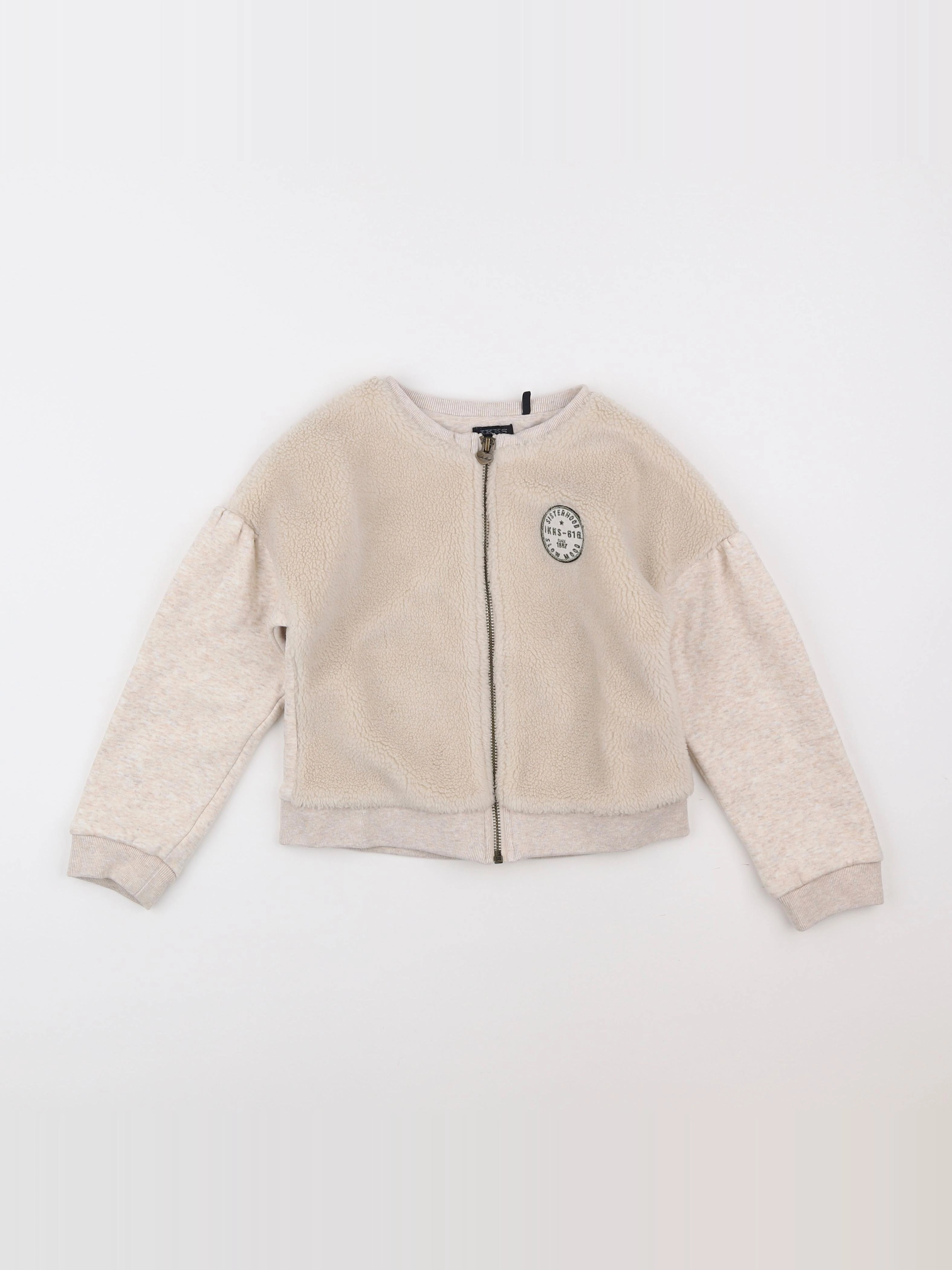 IKKS - sweat beige - 8 ans